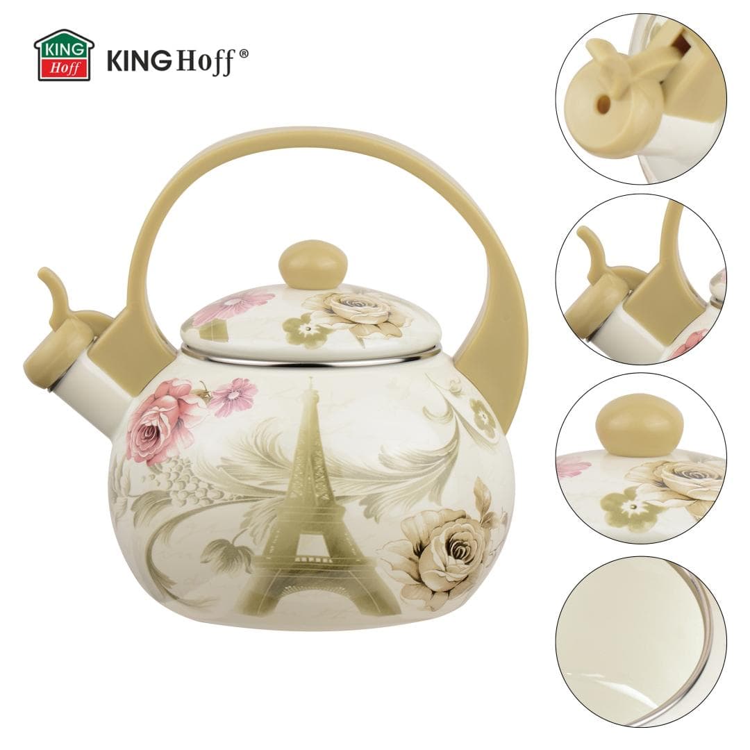 KingHoff KH-2038 Kovinski lonec za vodo, 2L, dizajn Pariz 7