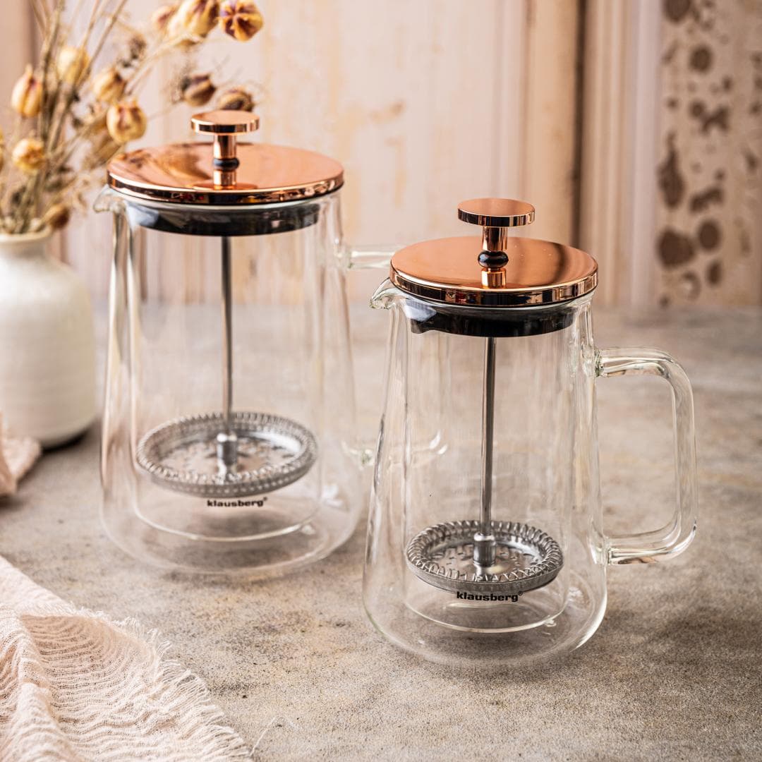 Klausberg French press, steklo/baker, 0,35 L 2