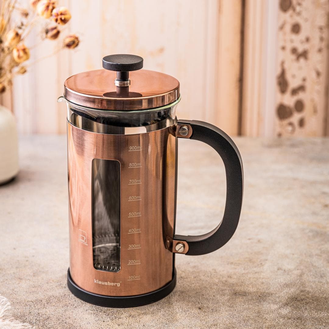 Klausberg French press, steklo/baker, 1 L 2