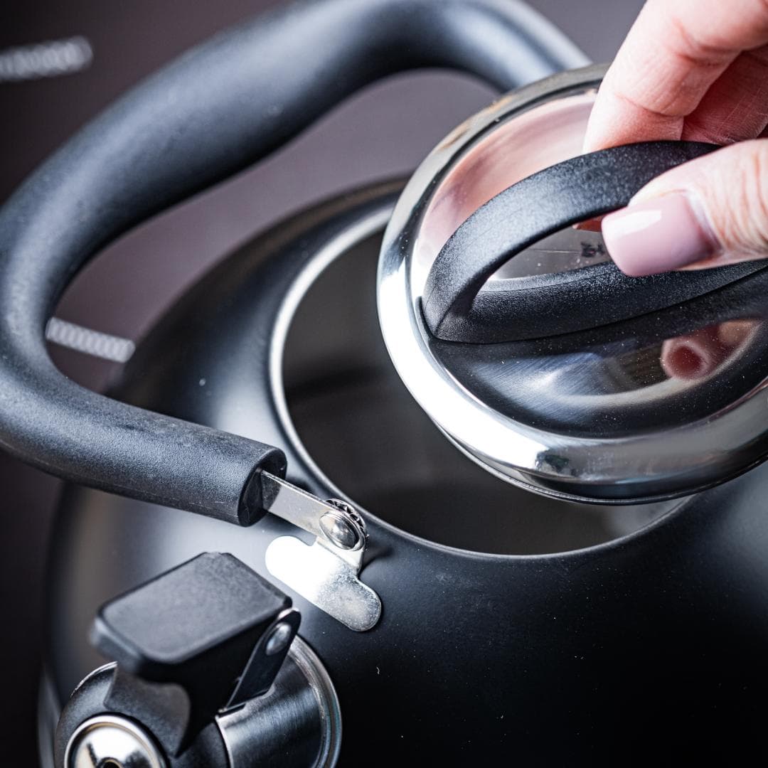 KING Hoff Kuhinjski lonec z piščalko, 1.8 L, nerjaveče jeklo, črn 8