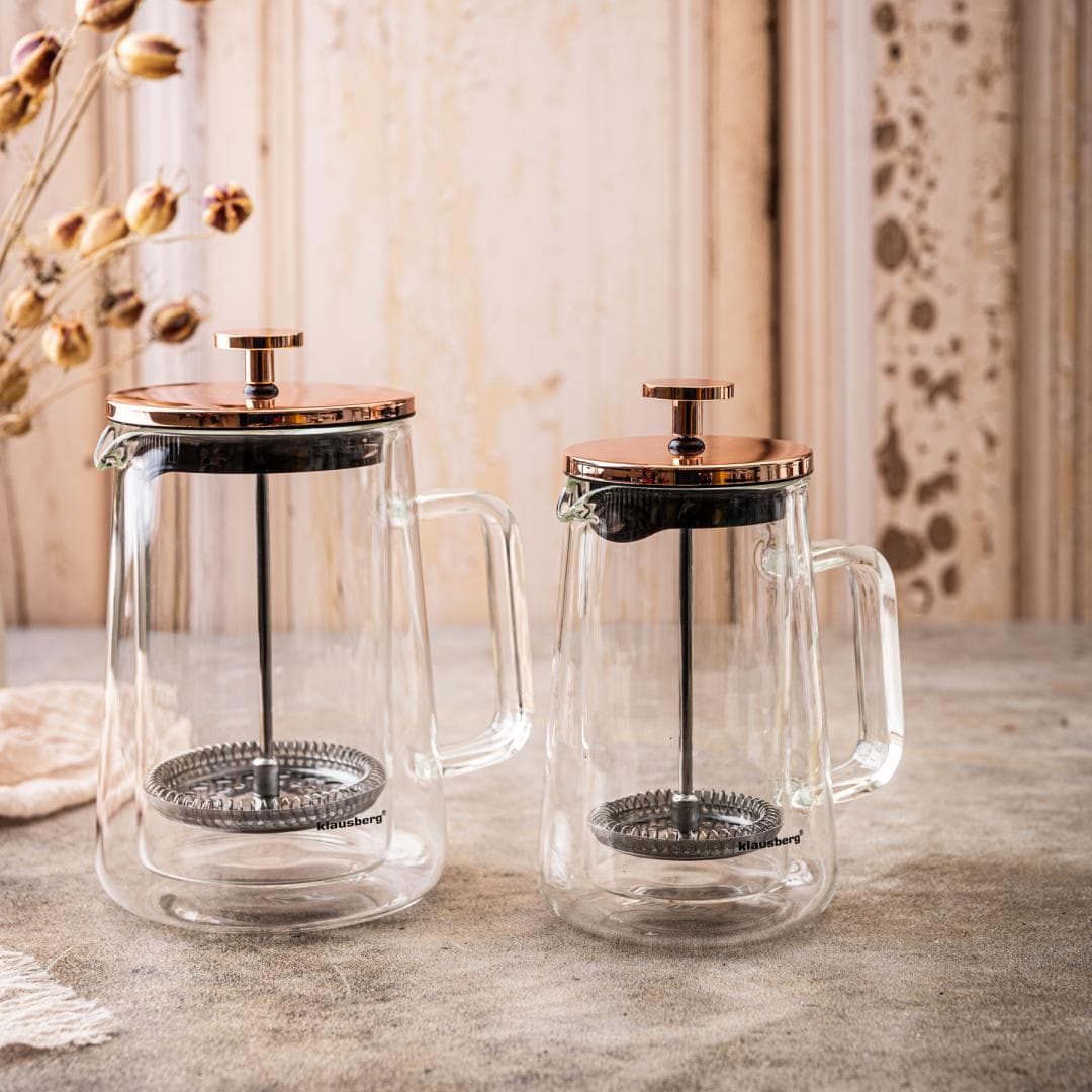 Klausberg French press, steklo/baker, 0,60 L 3