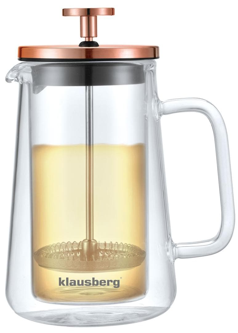Klausberg French press, steklo/baker, 0,35 L