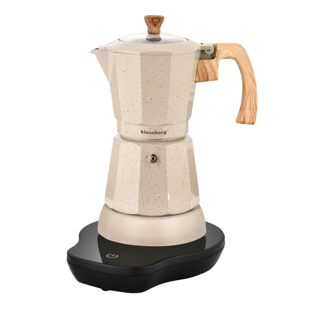 Električna kavna posoda za espresso 300 ml, bež, 500W, Klausberg