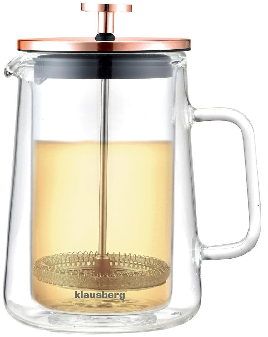 Klausberg French press, steklo/baker, 0,60 L