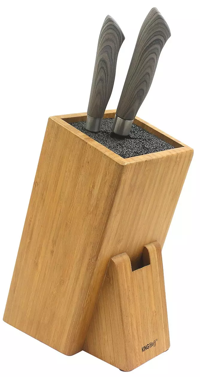 Blok za nože, bambus 10,5x10,5x25 cm KING Hoff