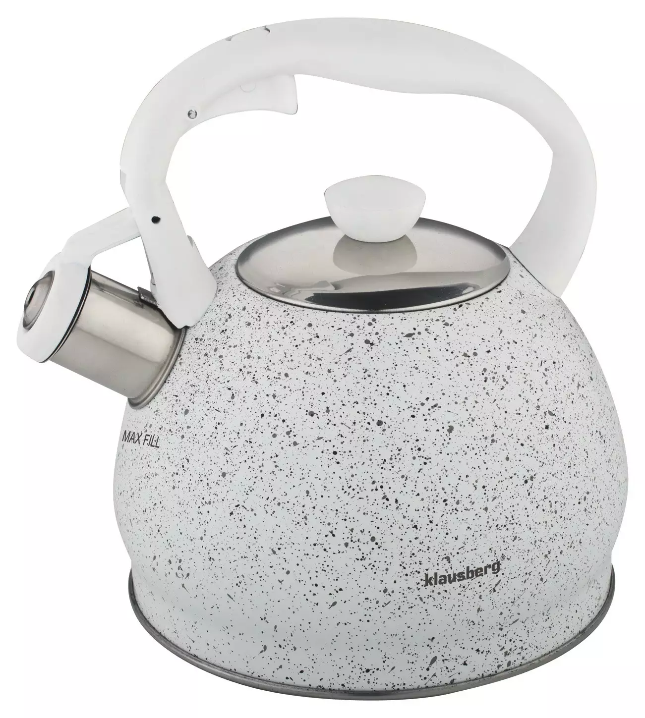 Tradicijski čajnik KLAUSBERG 2L, bel marmor