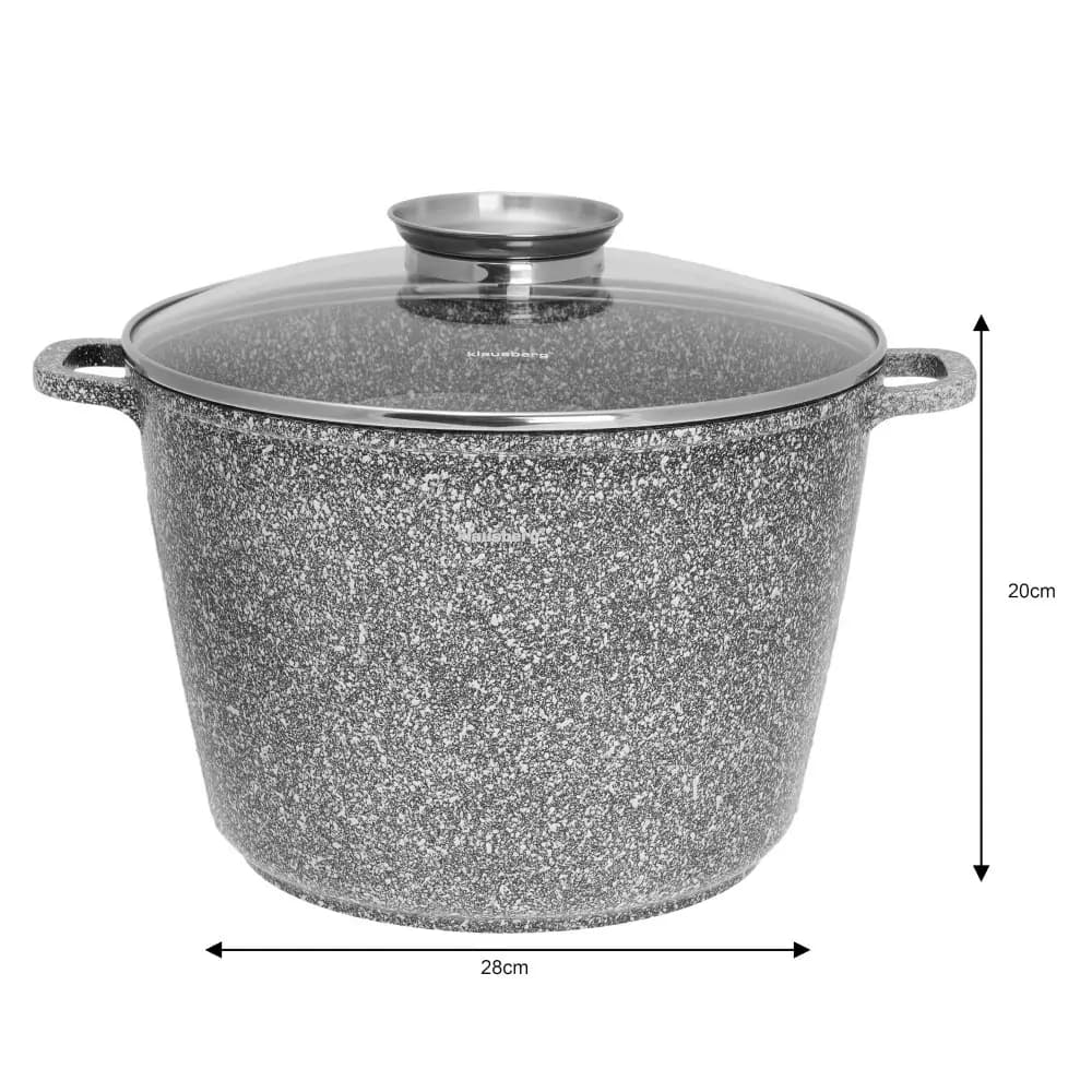 KING Hoff možnar z moženjcem, granit, Ø 28 cm