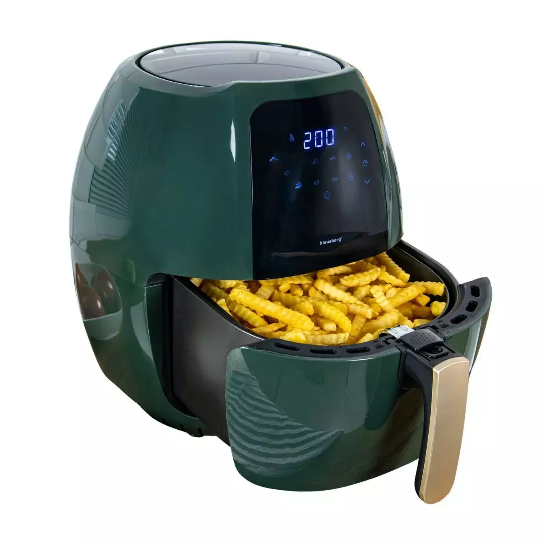 Klausberg zračna friteza 7,7L, zeleno-zlat
