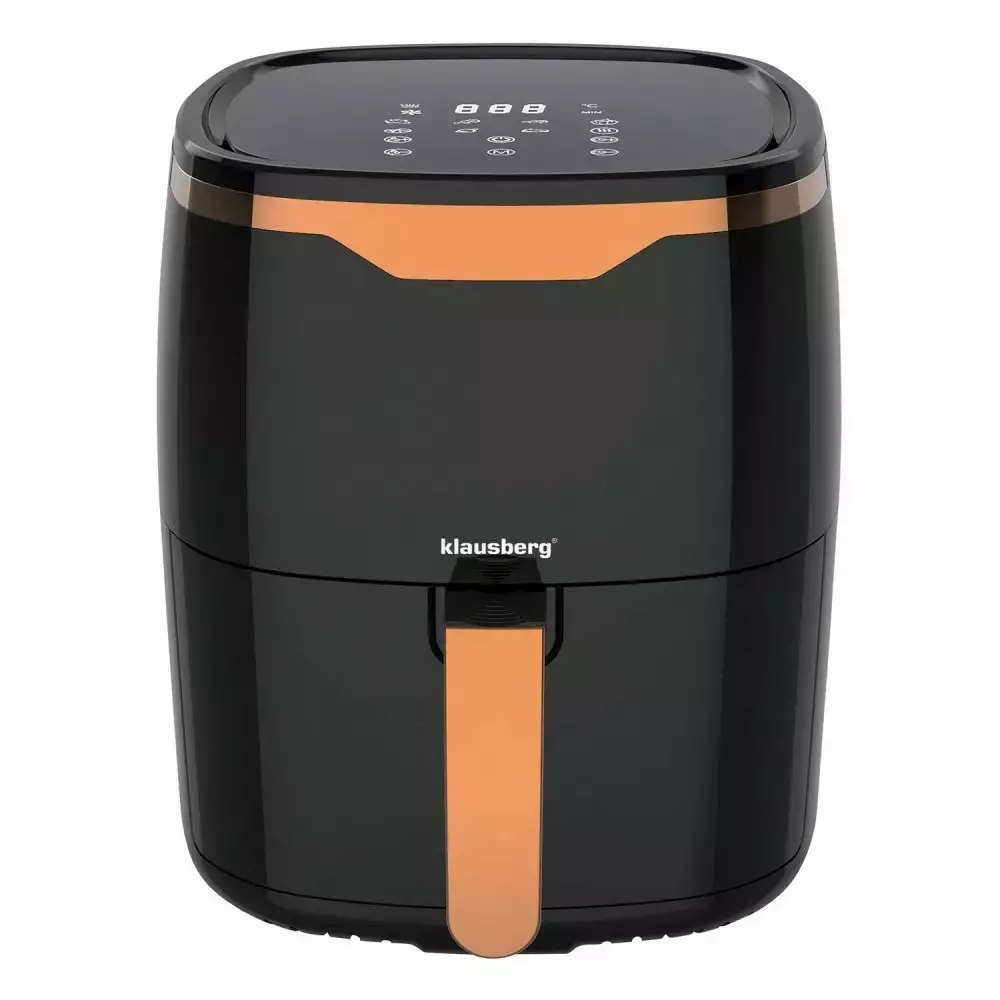 Klausberg Airfryer 4,5l, črno-zlata, 1400W