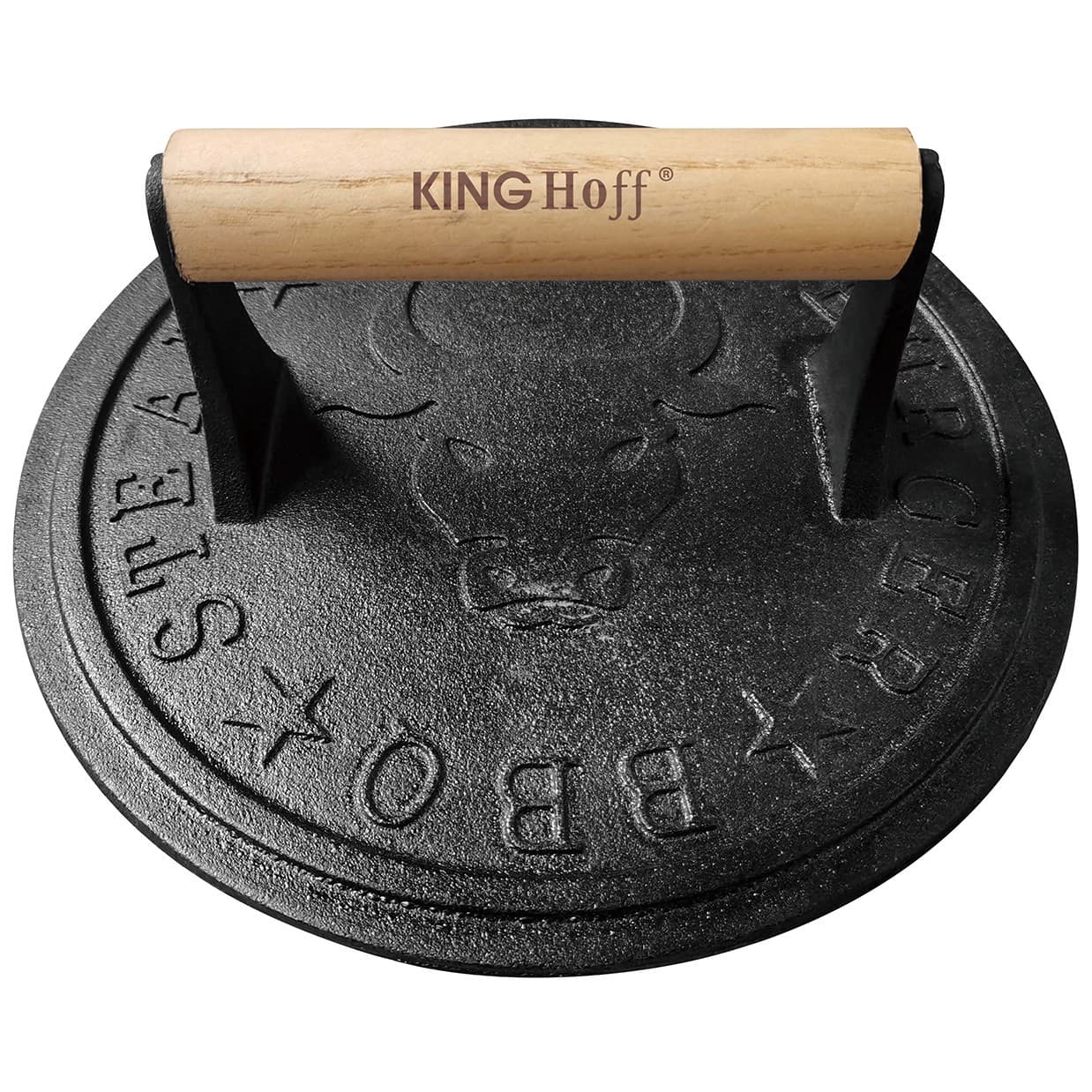 KING Hoff Litoželezna preša za meso, ø 22 cm