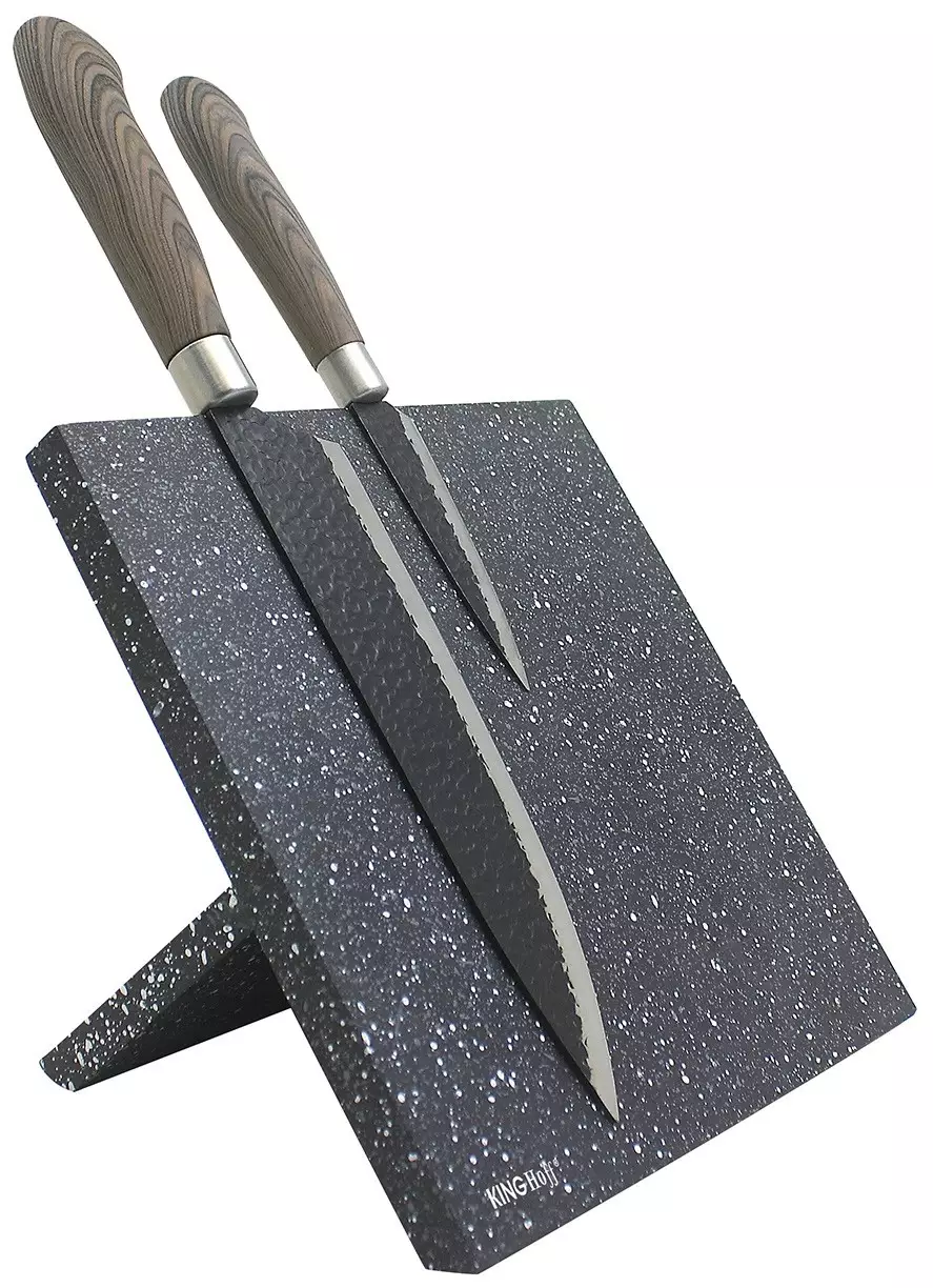 Magnetni blok za nože, črno-siv marmoriran KING Hoff