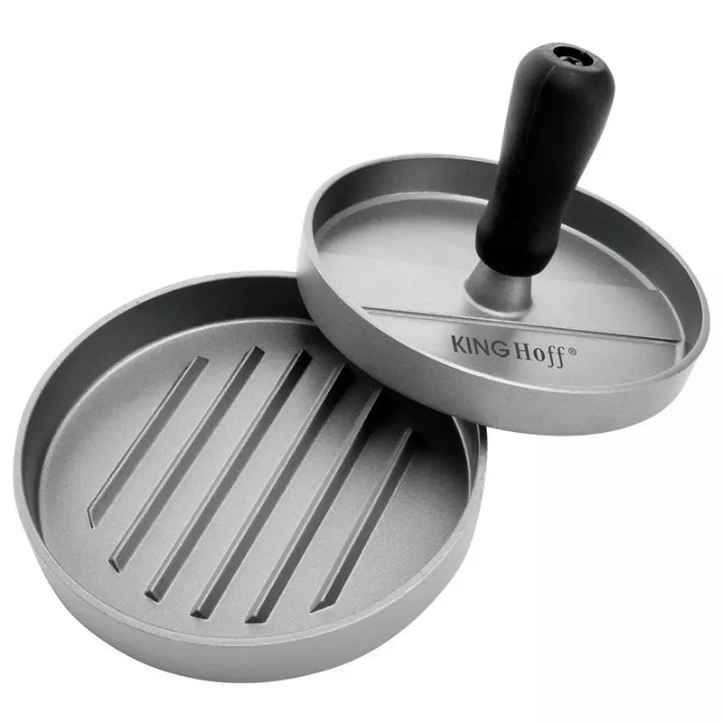 Kinghoff preša za pleskavice, aluminij, Ø12 cm