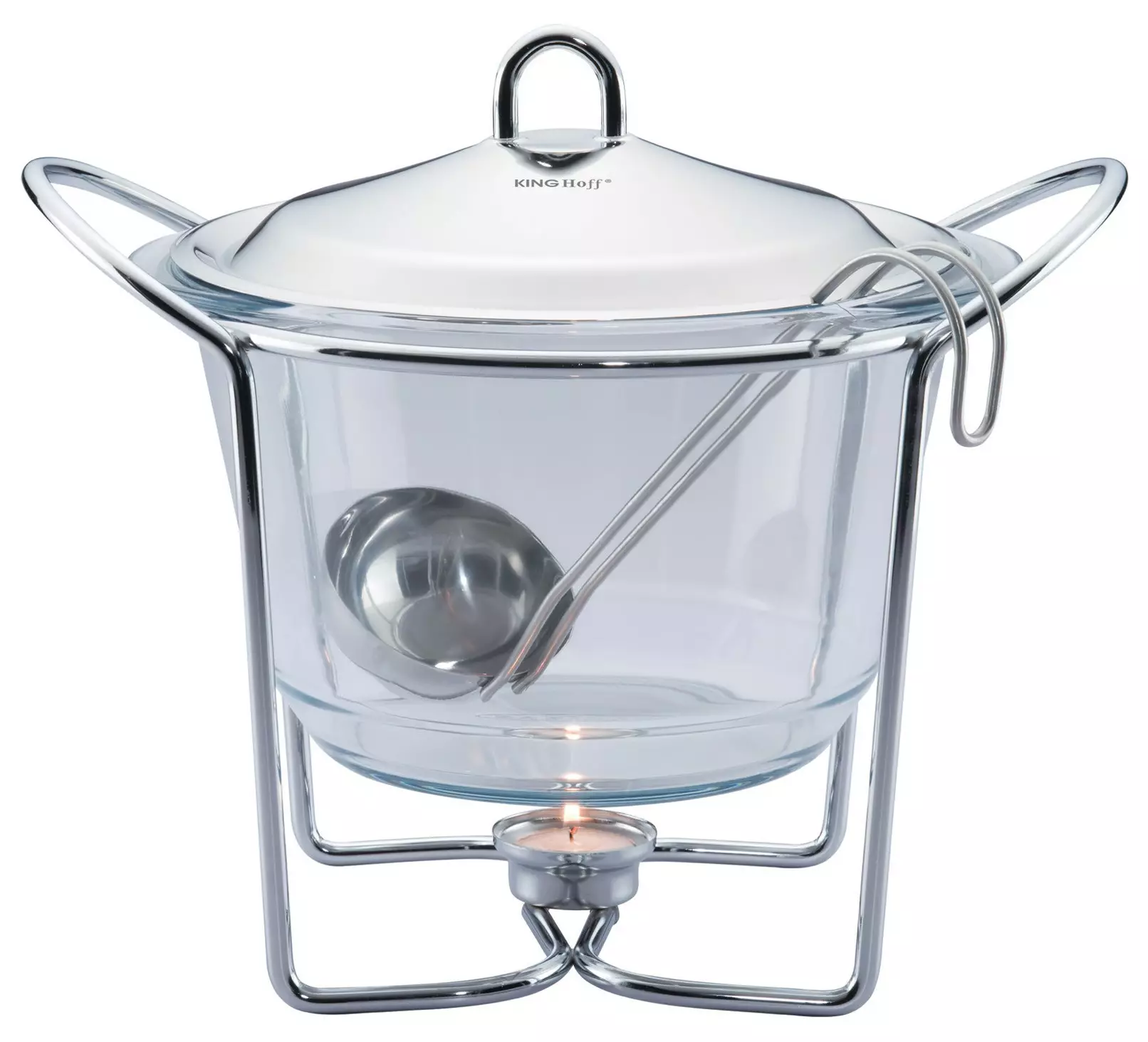 Podgrevalnik hrane KING Hoff, steklo-jeklo, 4l