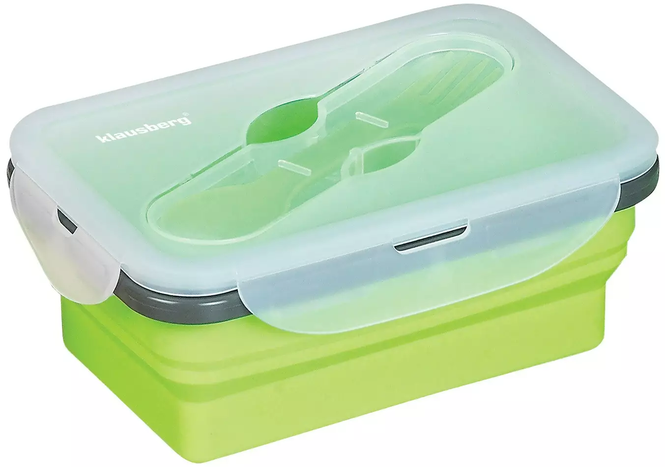 Zložljiv silikonski posoda za hrano (lunchbox) Klausberg, 400 ml