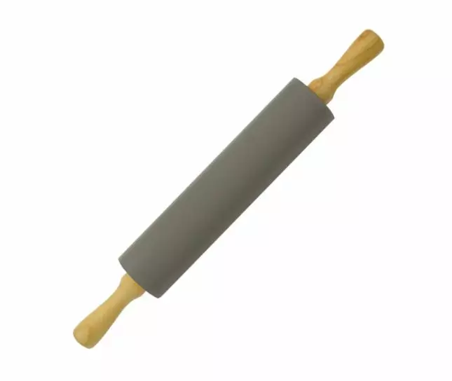 Valjar za testo KingHoff, silikon, siv, 47,5 cm