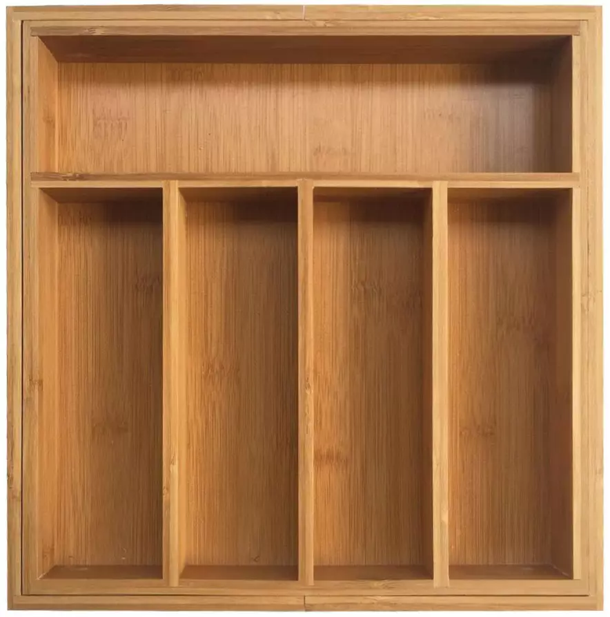 Kinghoff izvlečni vložek za predale, bambus, 5x31,5x5cm (raztegljiv)