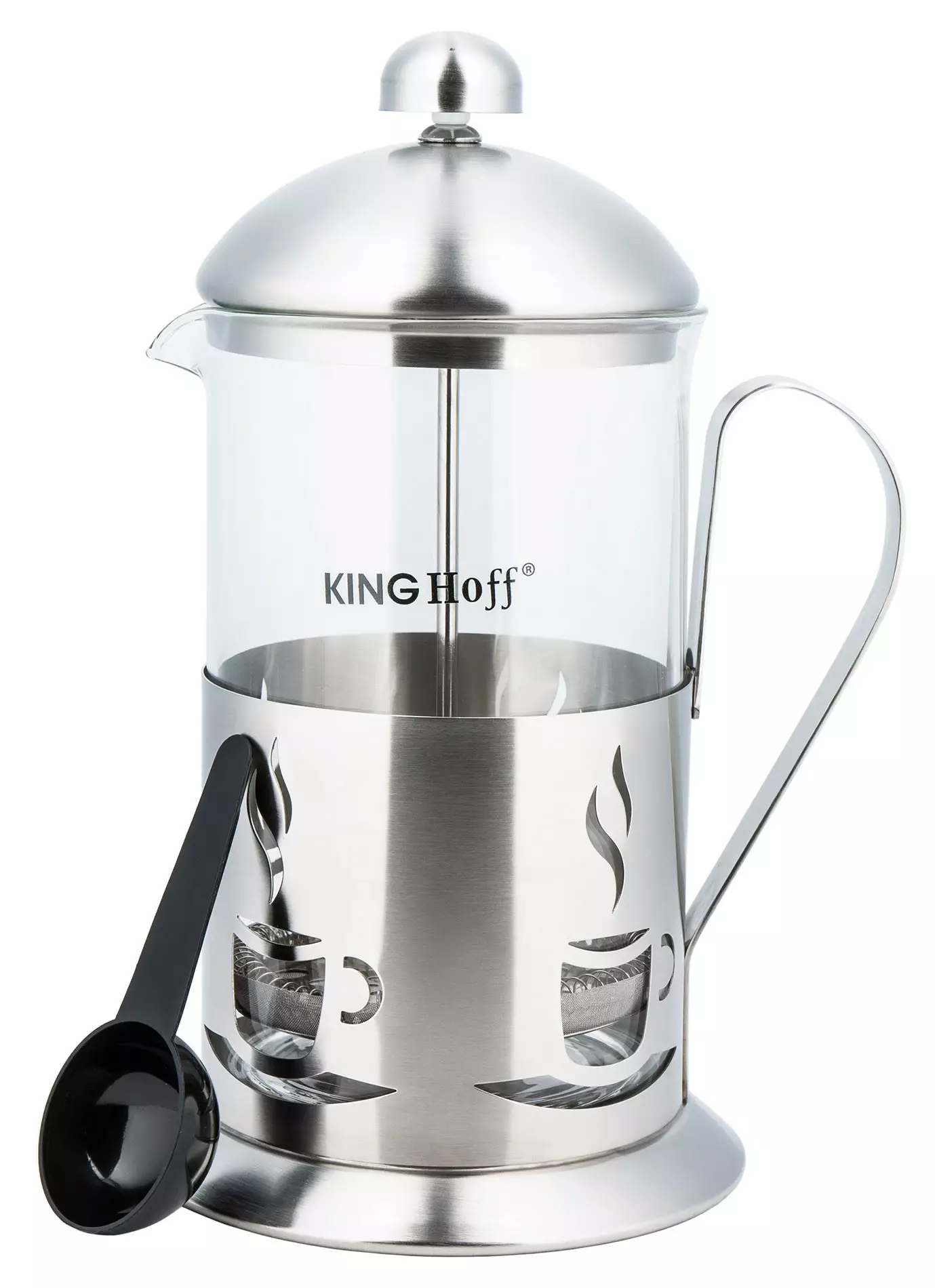 Francoski lonček za kavo/čaj KING Hoff, 0,80 L, steklo