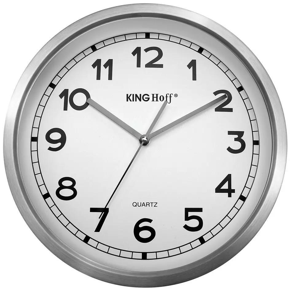 Stenska ura King Hoff z merilnikom vlage in temperature, Ø 30 cm