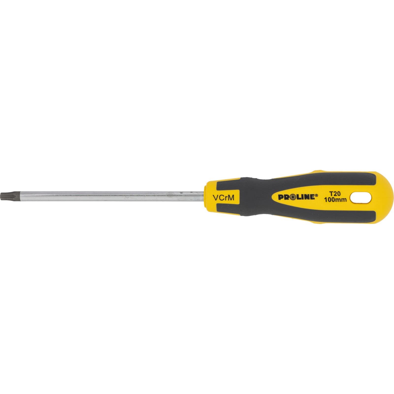 Proline profesionalni T-izvijač Torx T20 z luknjo x 100mm 'Soft Touch'