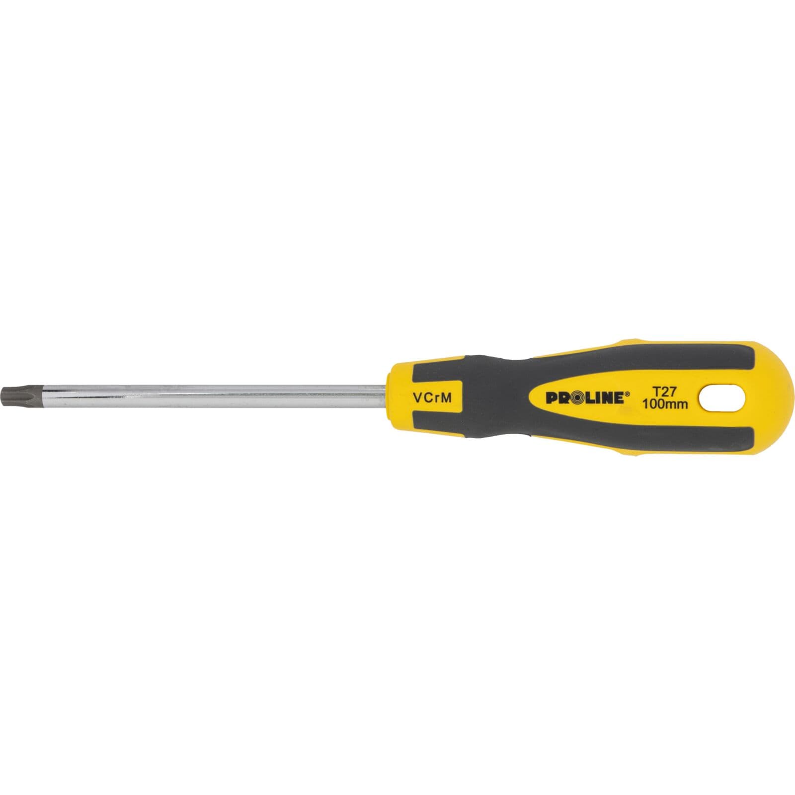 Proline profesionalni T-izvijač Torx T27 z luknjo x 100mm 'Soft Touch'