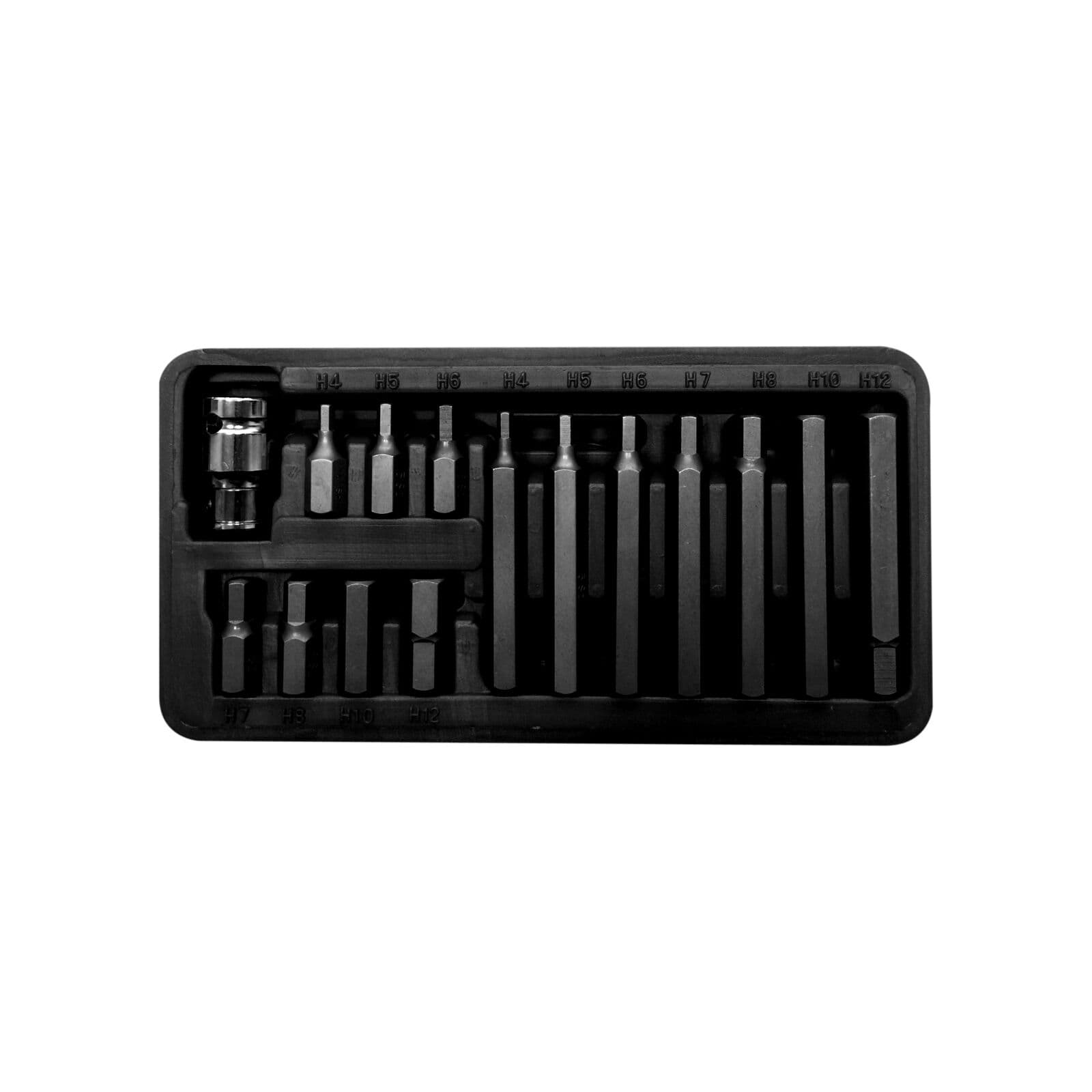 Proline Set nastavkov 10mm, hex4-hex12, dolžine 30/75mm, 15 kosov