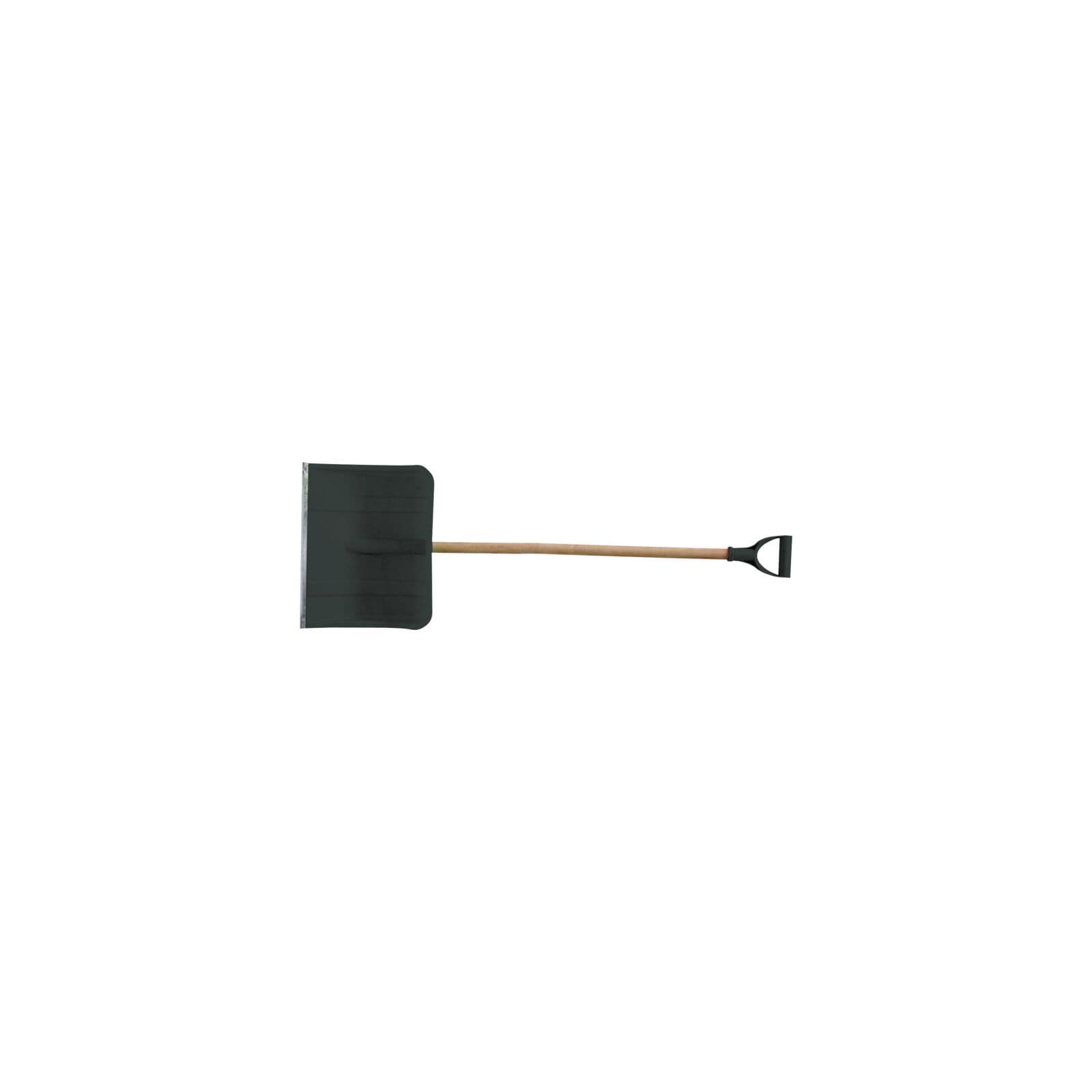 Snežna lopata, 455 mm, širina 360 mm, plastika, črna, ALU rob