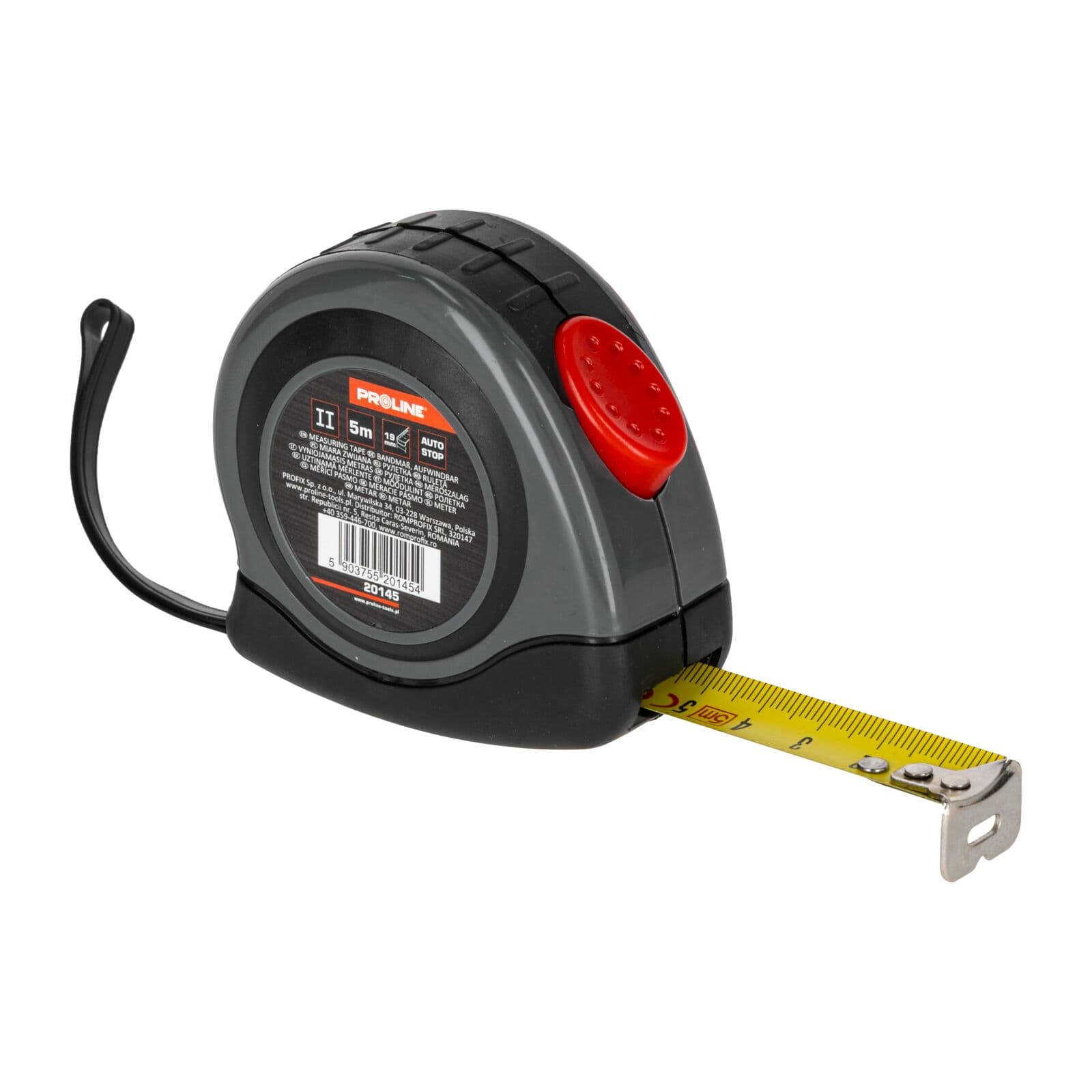 Proline Merilni trak 5m/19mm, avtoblokada, kartica