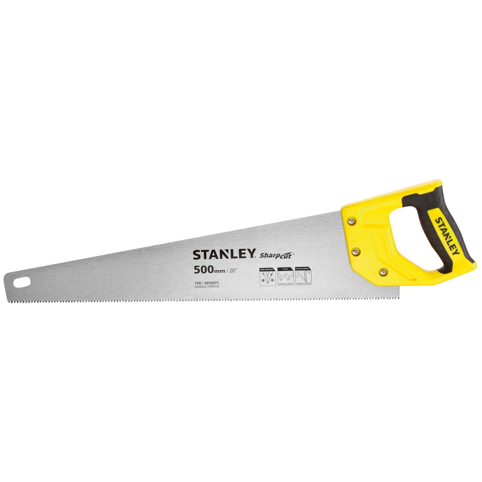Stanley Sharpcut 500 mm (20") žaga, 7 TPI