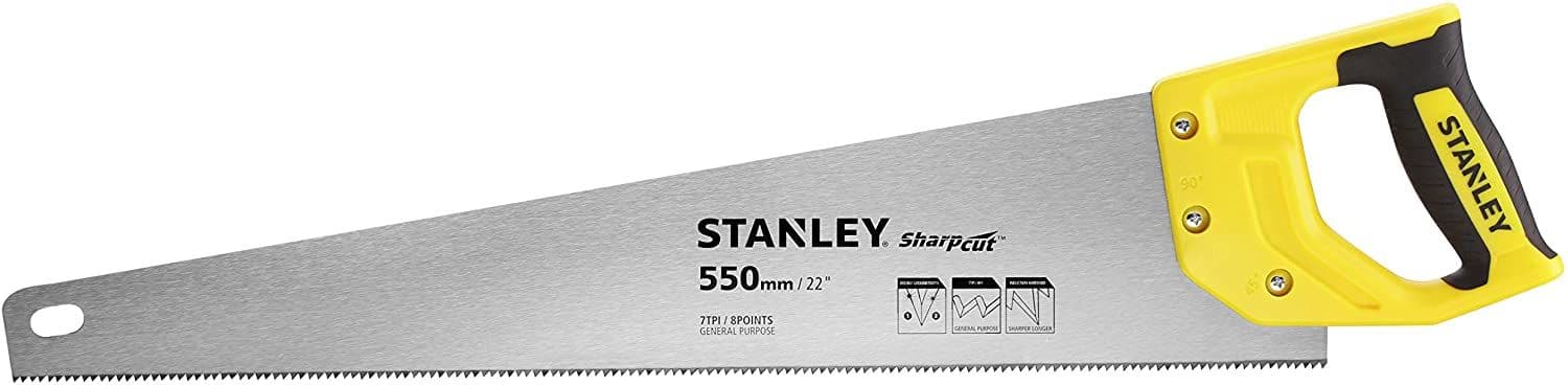 Stanley Ostra žaga Sharpcut 22"/550mm, 7 TPI