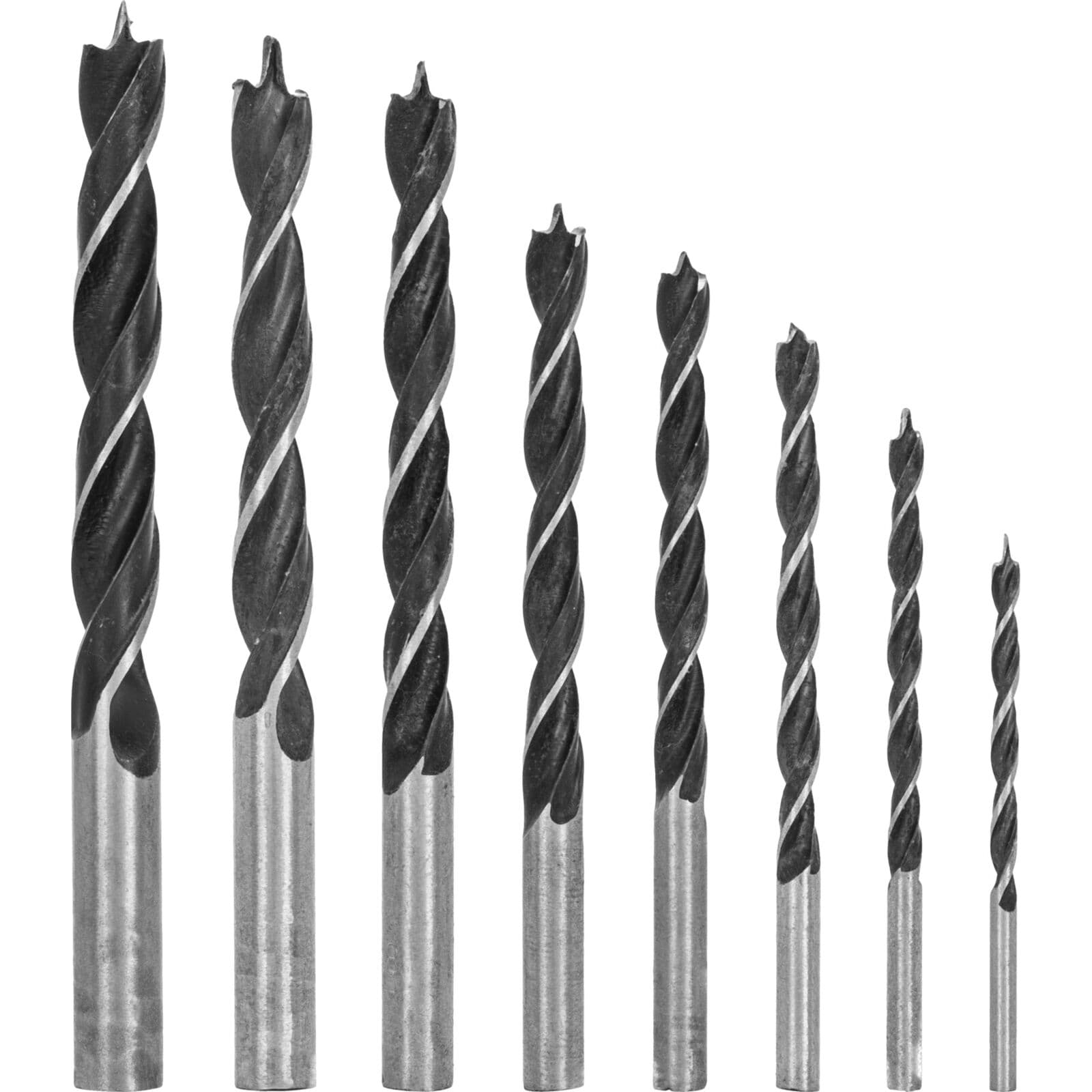Set rezkar za les Mega, 8 kosov (3-10 mm) v kovčku