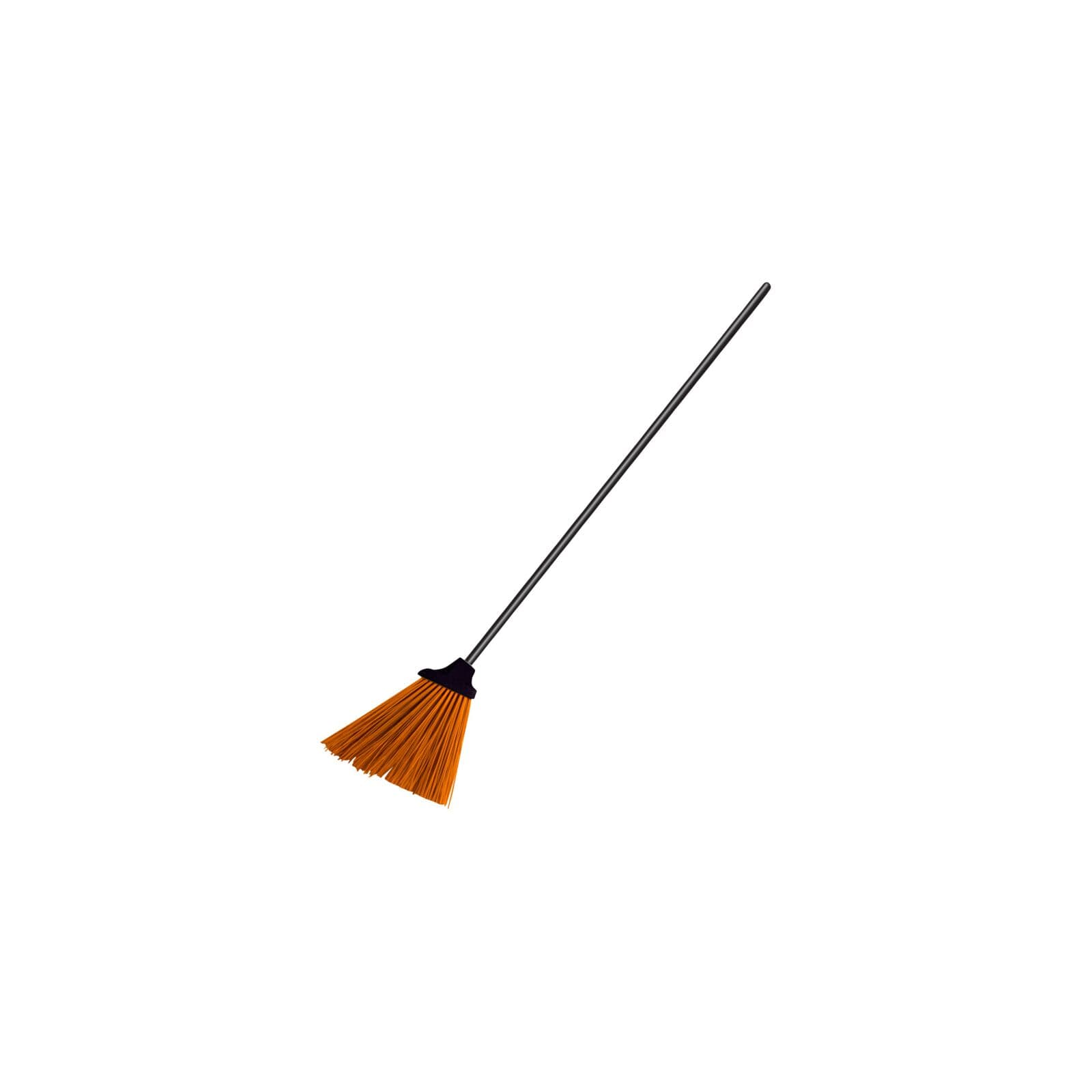 Metla z ročajem POLSKA, oranžna, 120 cm