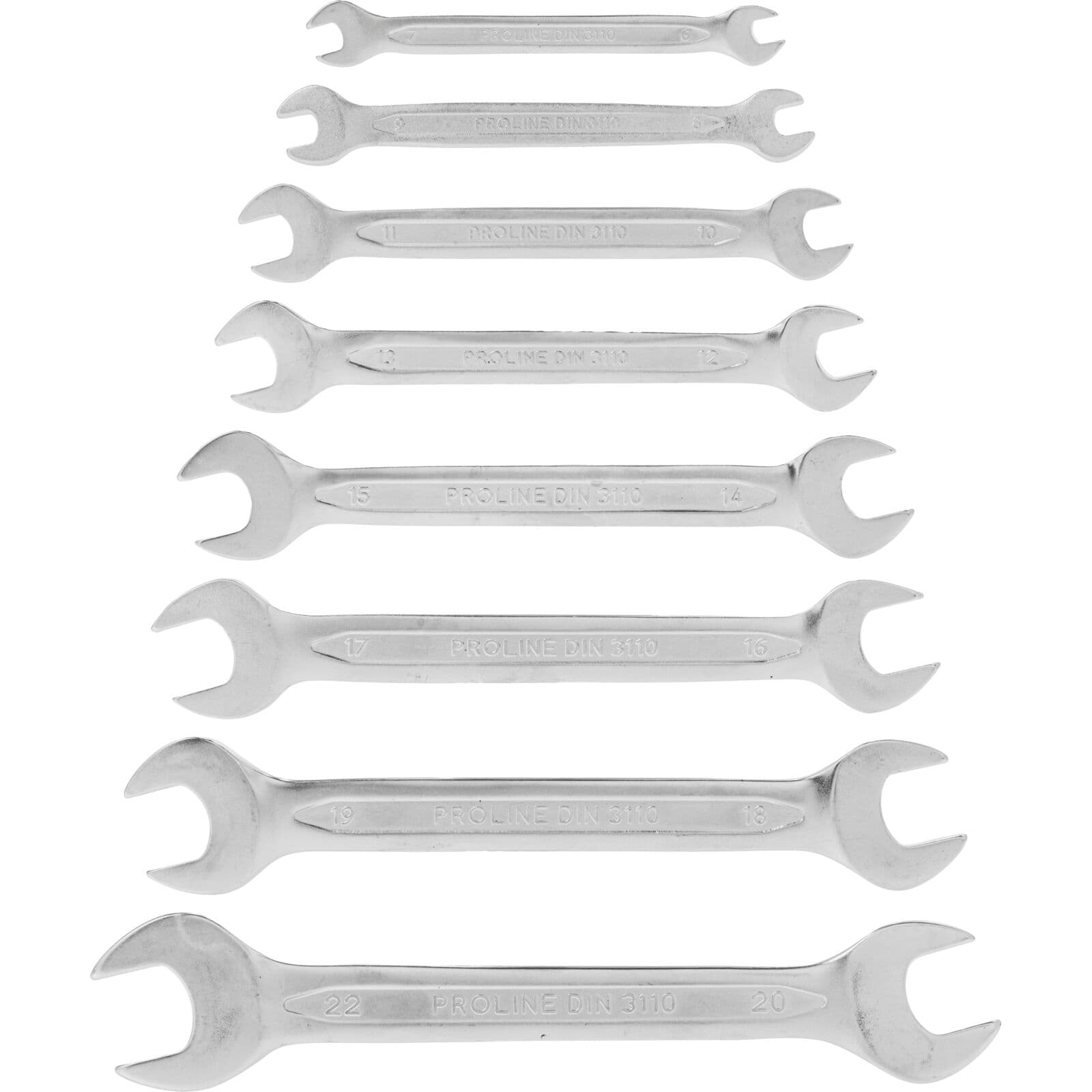 Proline Ploščati Ključi, Set 8 kosov, 6-22mm