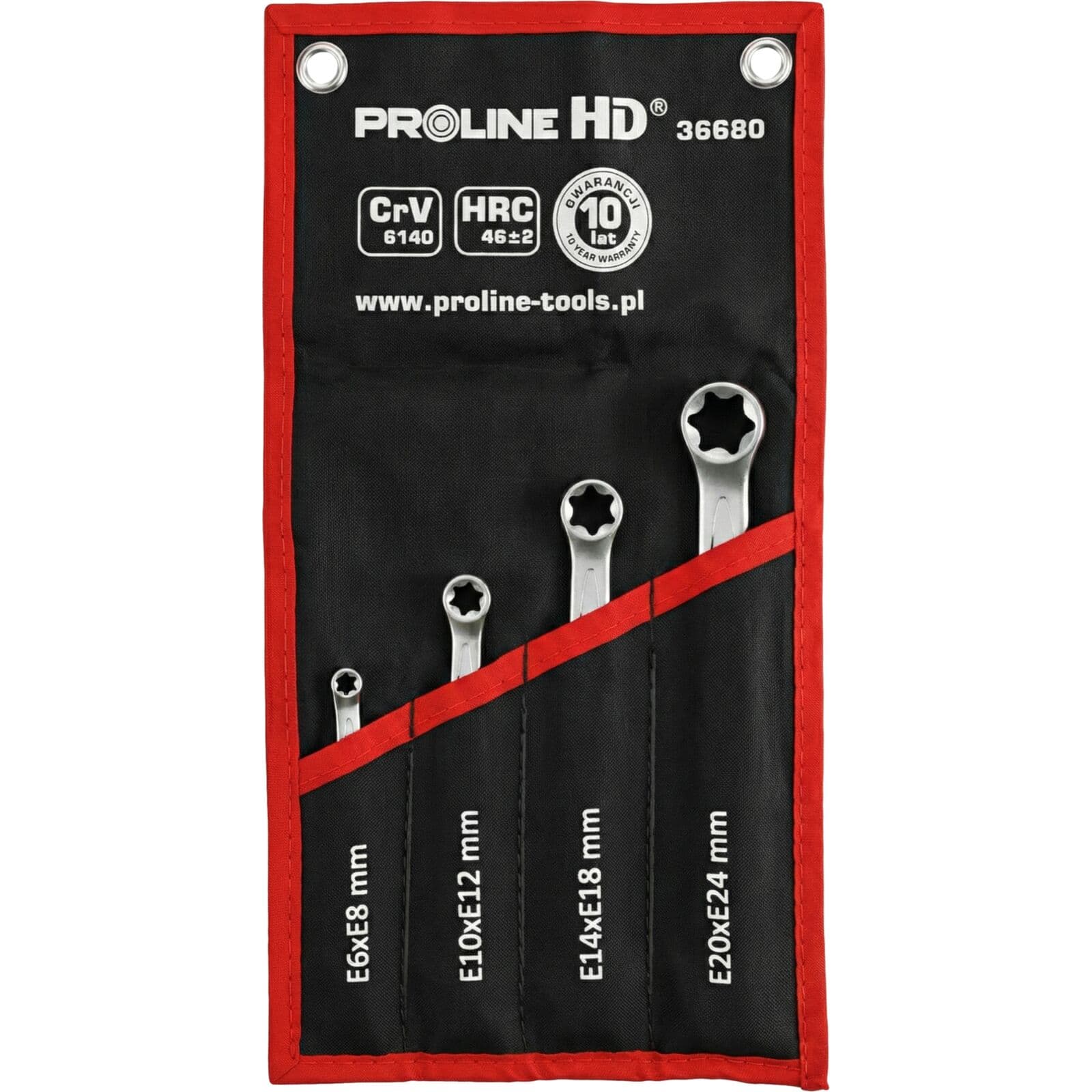 Proline "HD" Torx obročni ključ, E6xE8 mm