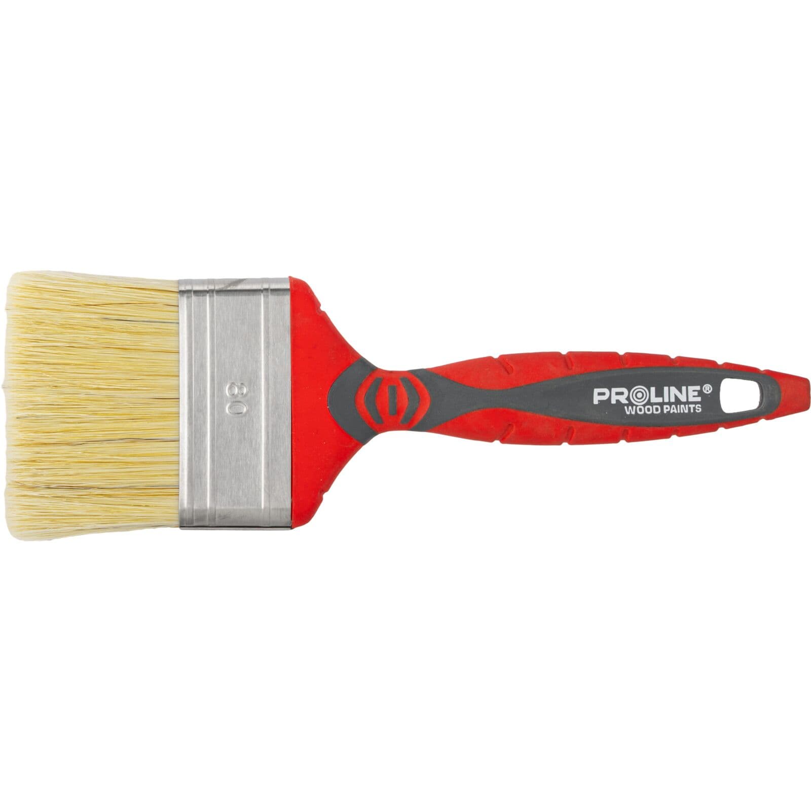 Proline Płaski čopič premium 80 mm, ročaj 2K-TPR, nerjavno jeklo, univerzalni