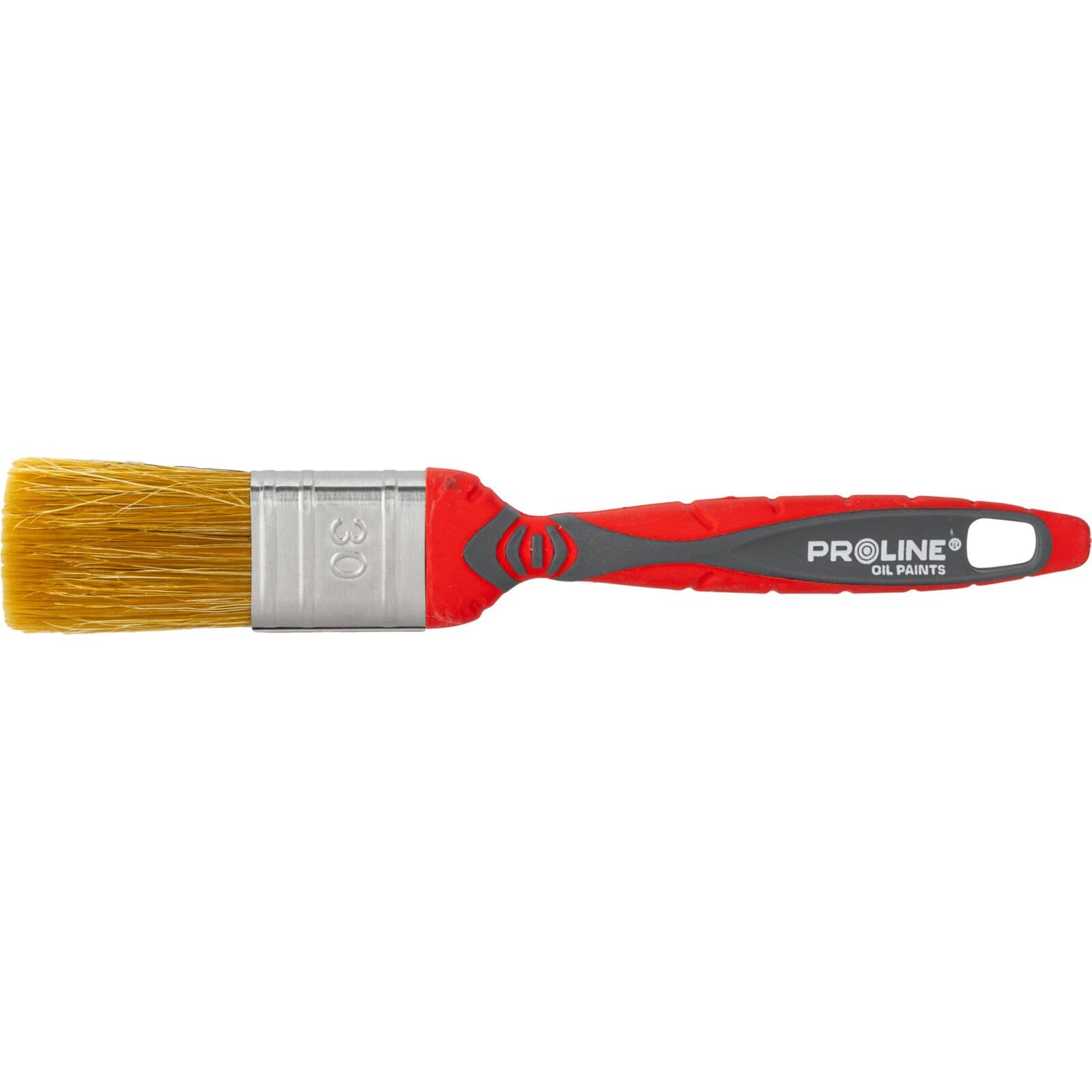 Proline Płaski čopič premium 30 mm, ročaj 2K-TPR, nerjavno jeklo, olje