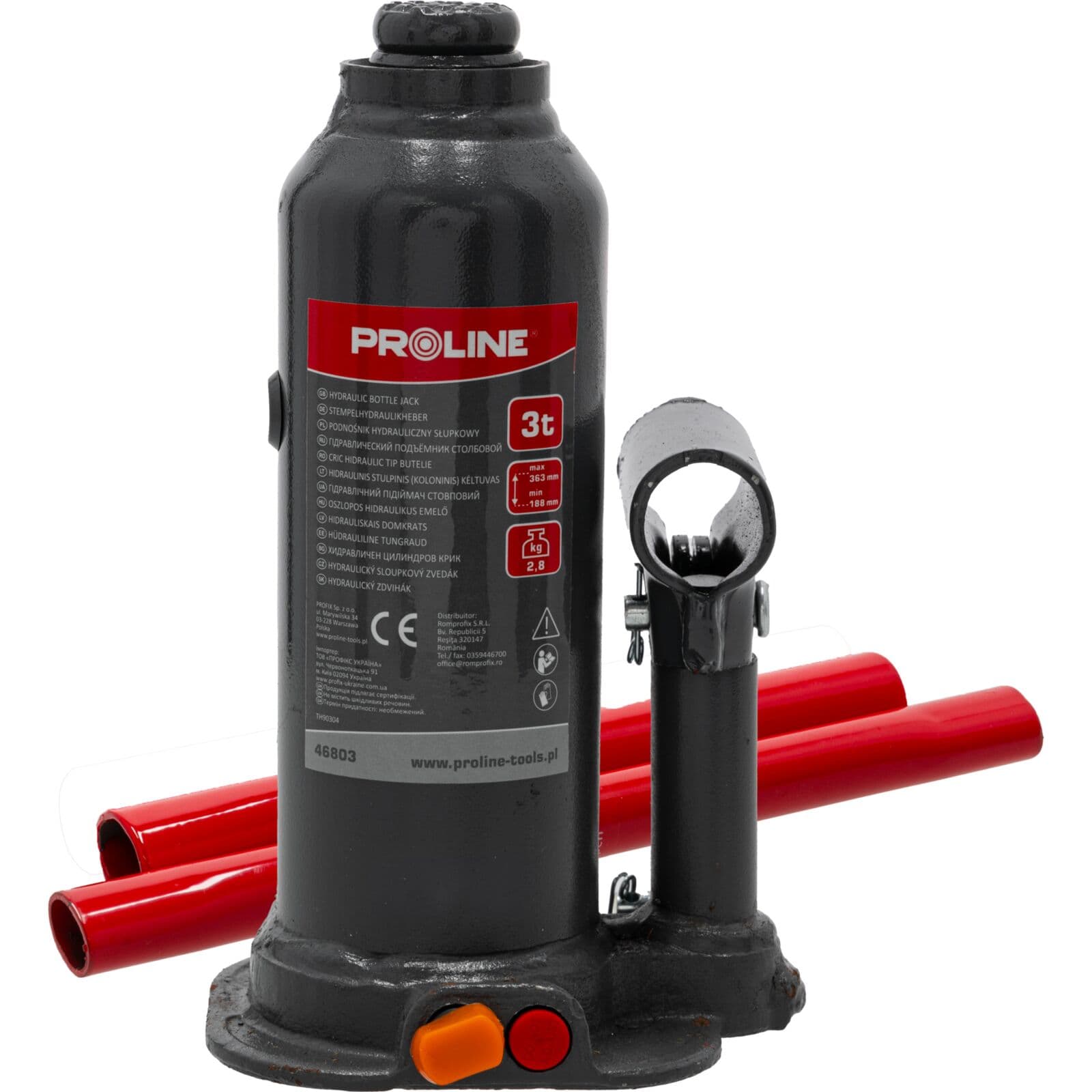 Hidravlični dvigalko Proline 3T, 188-363mm, CE oznaka