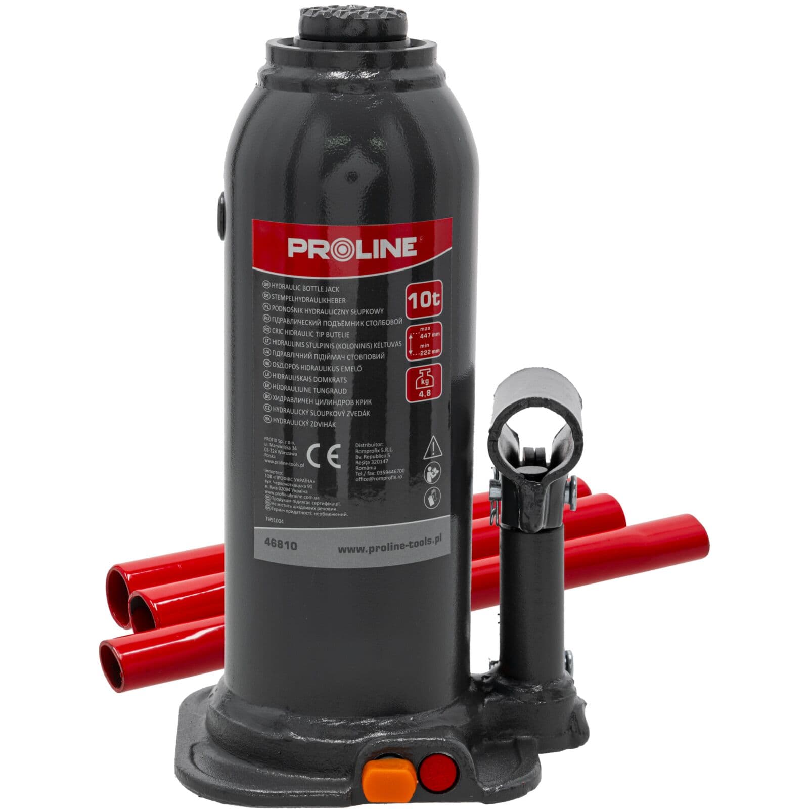 Hidravlični dvigalko Proline 10T, 222-447mm, CE oznaka