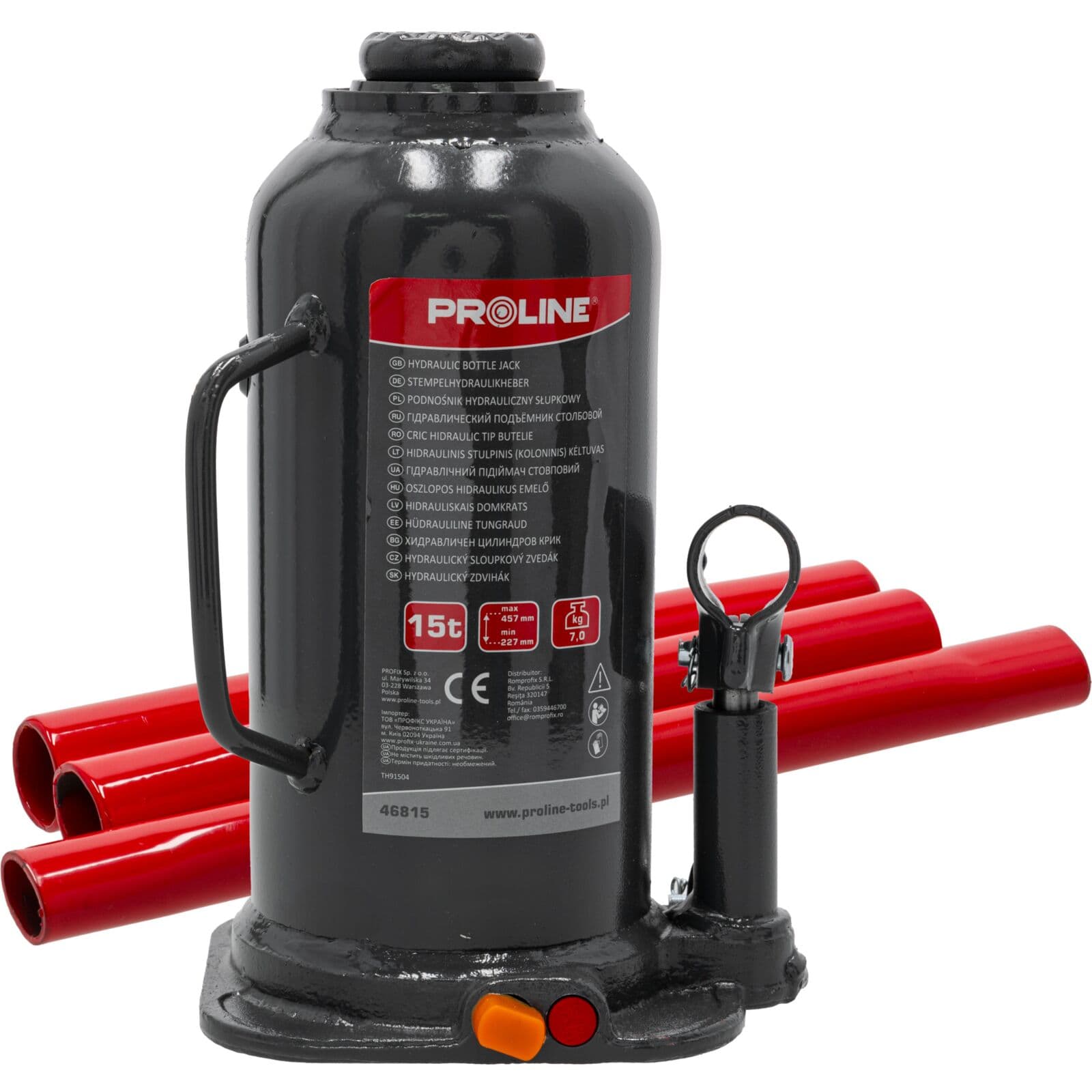 Hidravlični dvigalko Proline 15T, 227-457mm, CE oznaka