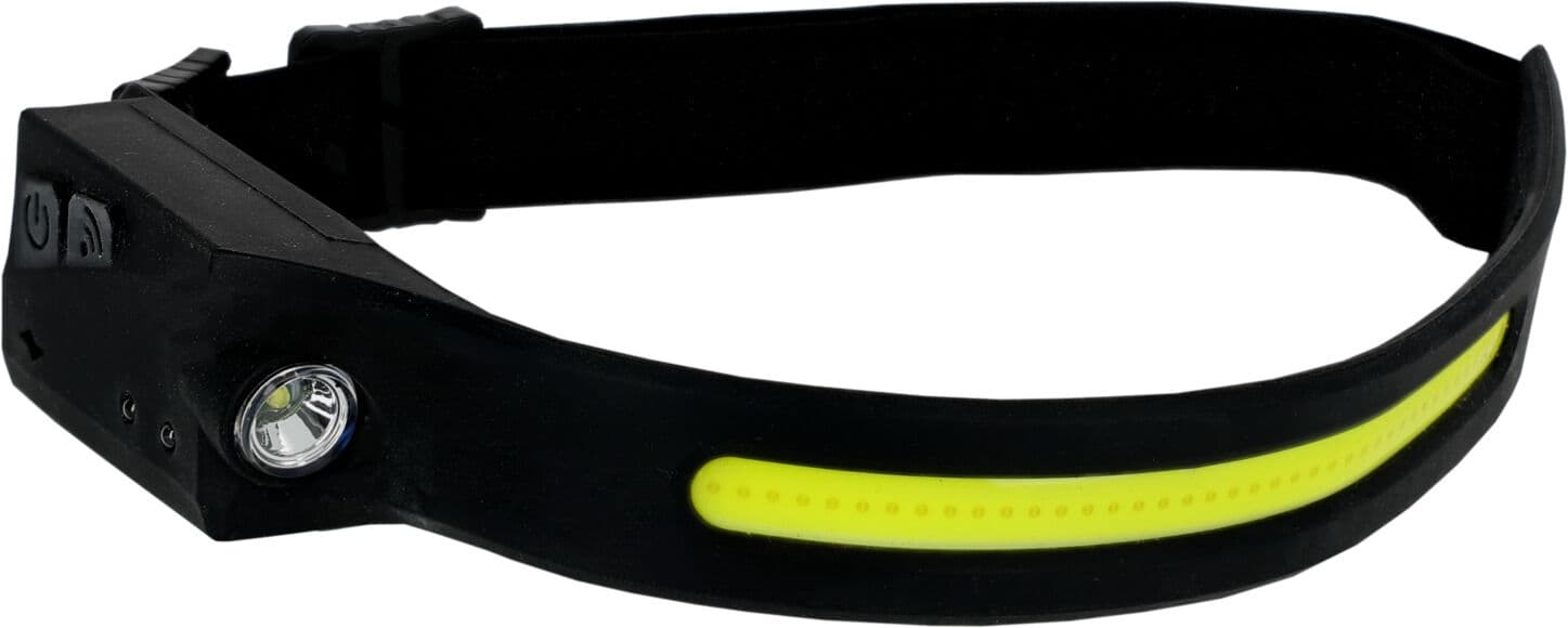 Čelna svetilka Proline USB-C, COB+XPE, 300lm, senzor gibanja