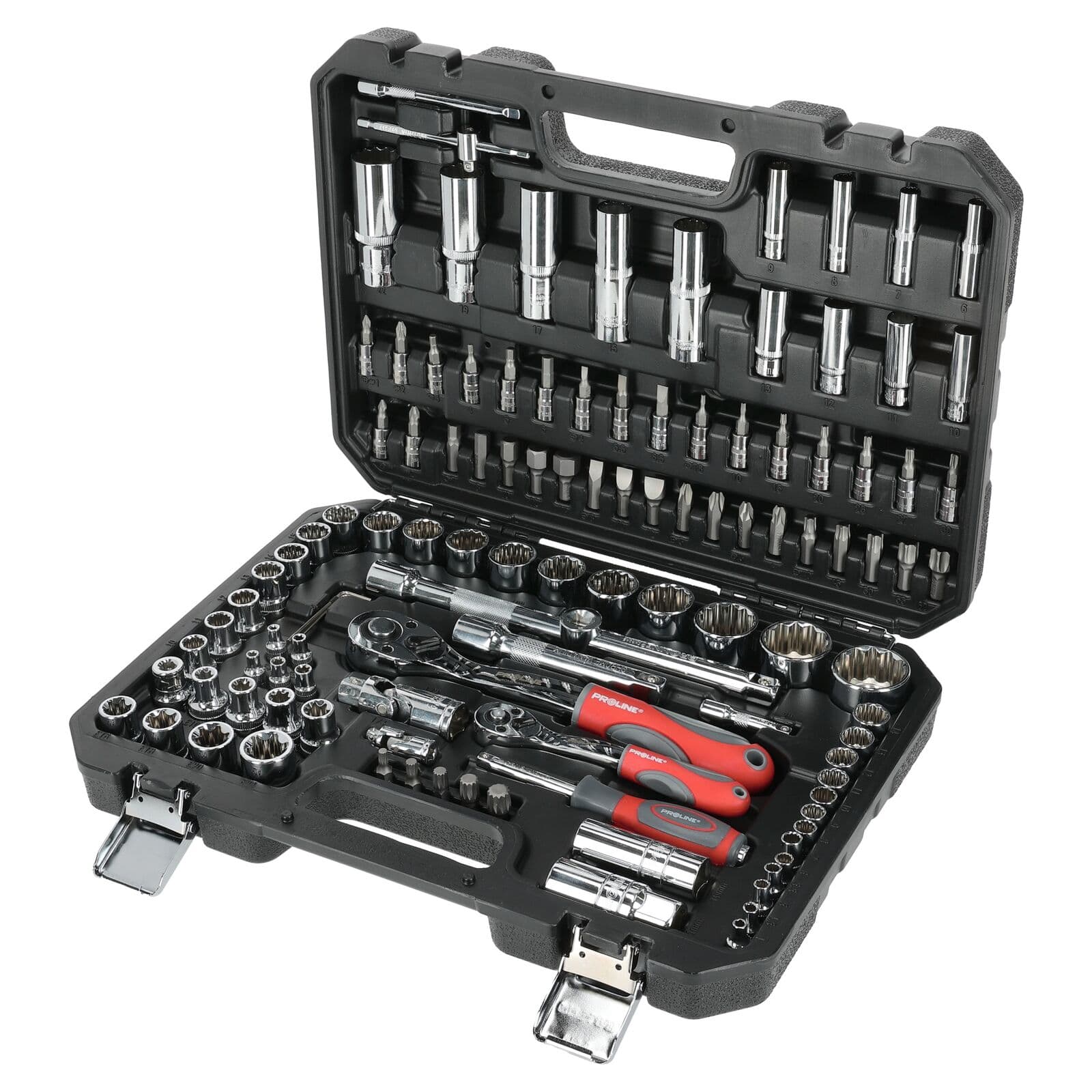 Set nasadnih ključev Proline 58113, 113 kos., 1/2", 1/4"