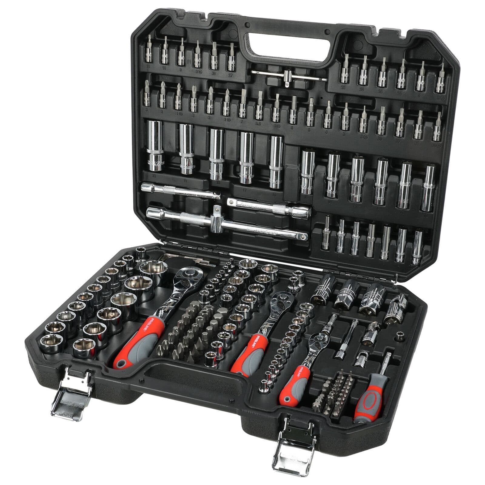 Set nasadnih ključev Proline 58179, 179 kos., 1/2", 3/8", 1/4"