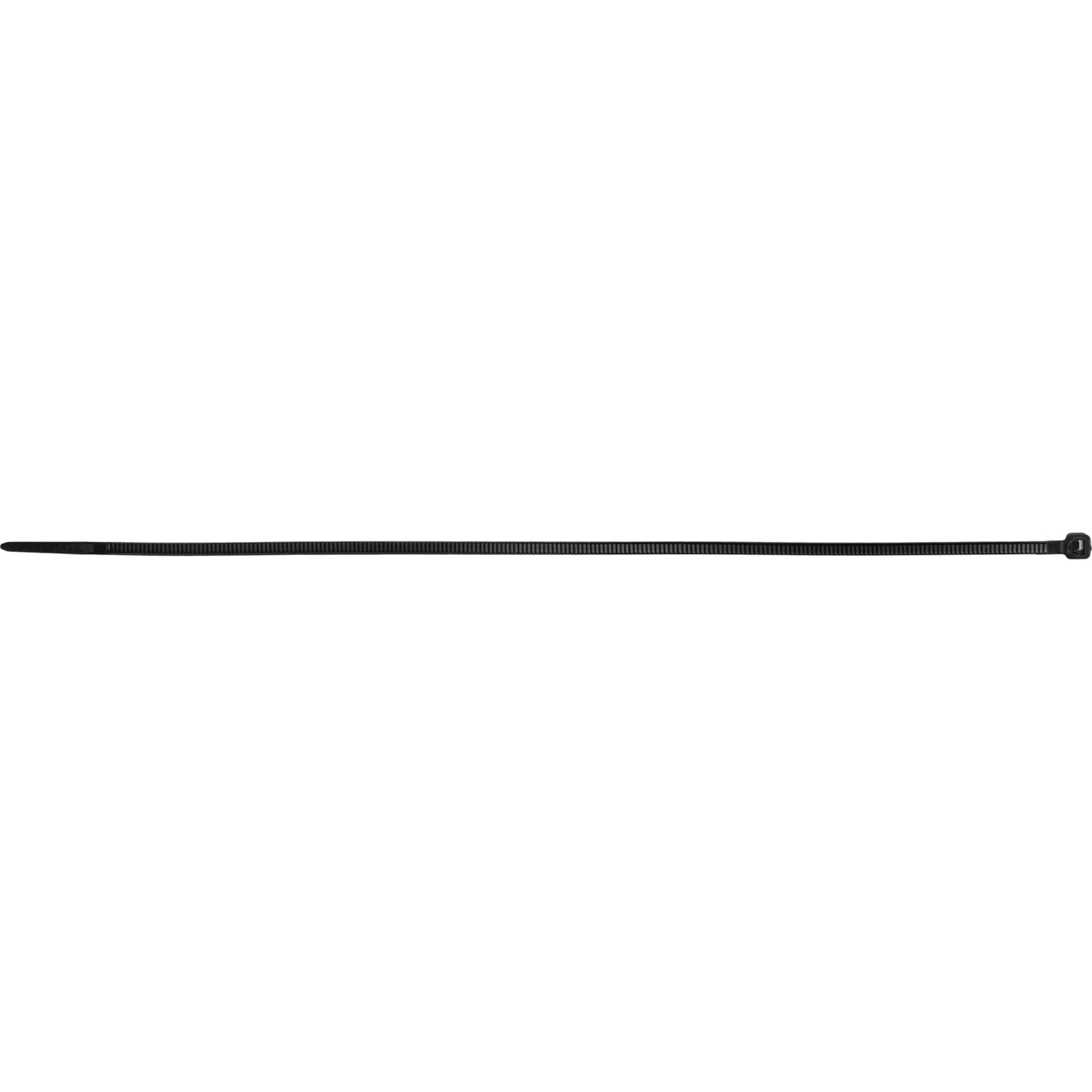 Kabelske vezice, črne, 2.5mm x 200mm, 100 kos, Mega