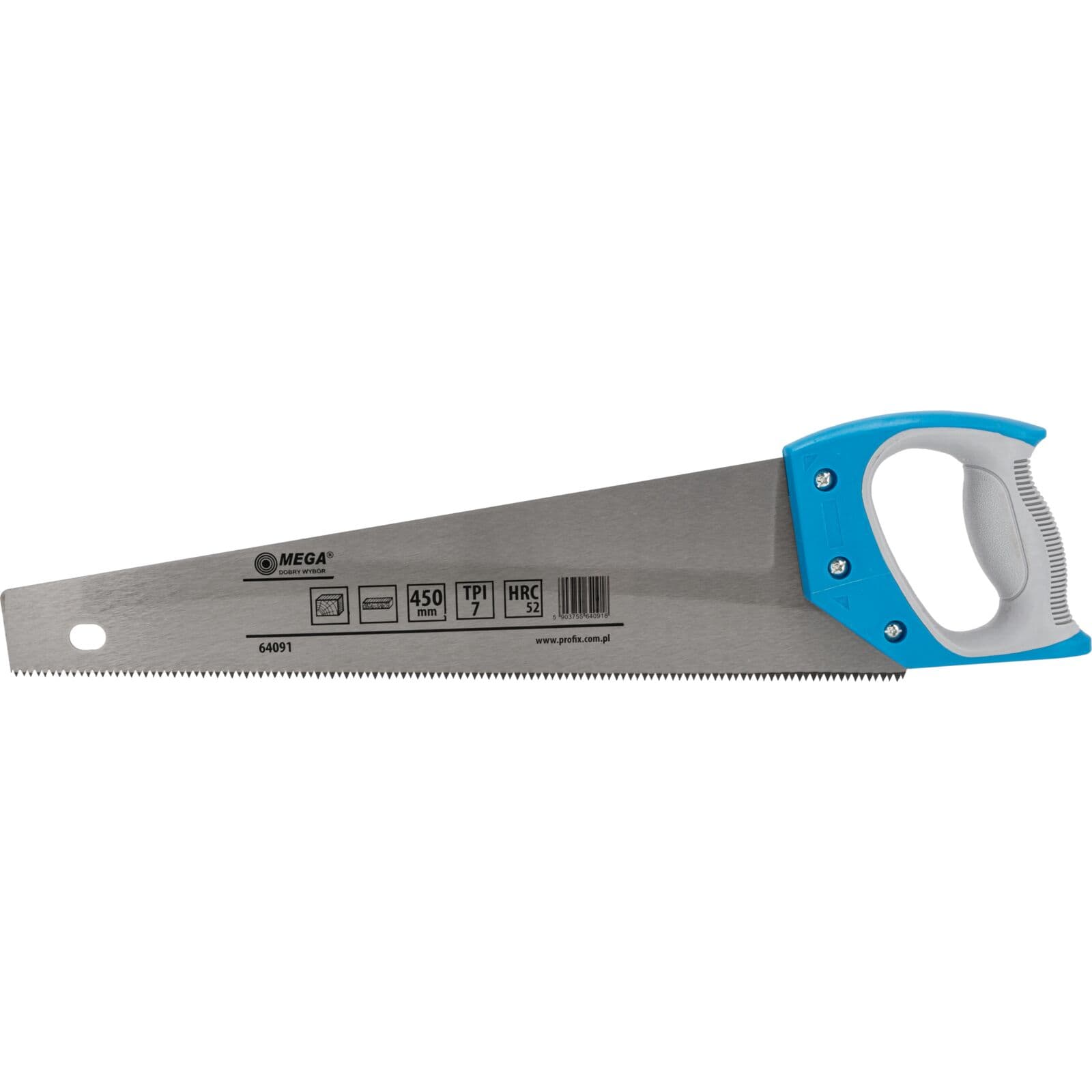 Mega listna žaga 450 mm, 7 z/palec