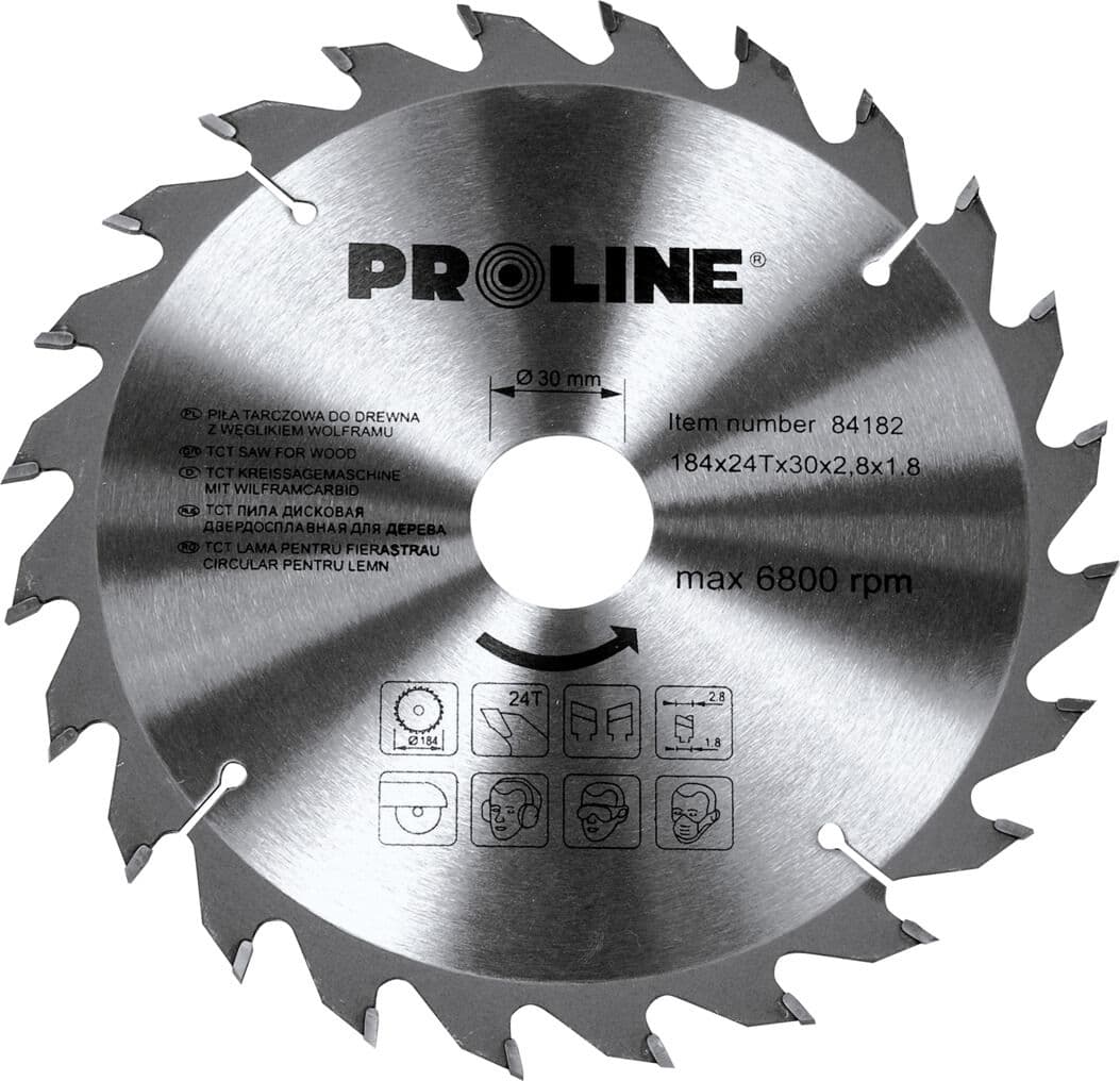 Proline krožna žaga za les 205x24Tx30/20/16mm