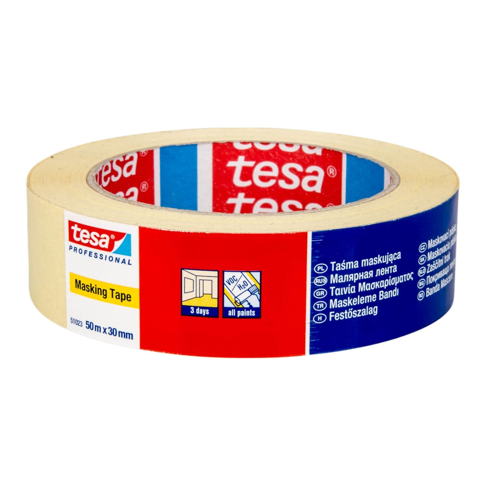Tesa profesionalna slikopleskarska tra trajna 50 m x 30 mm (3 dni)