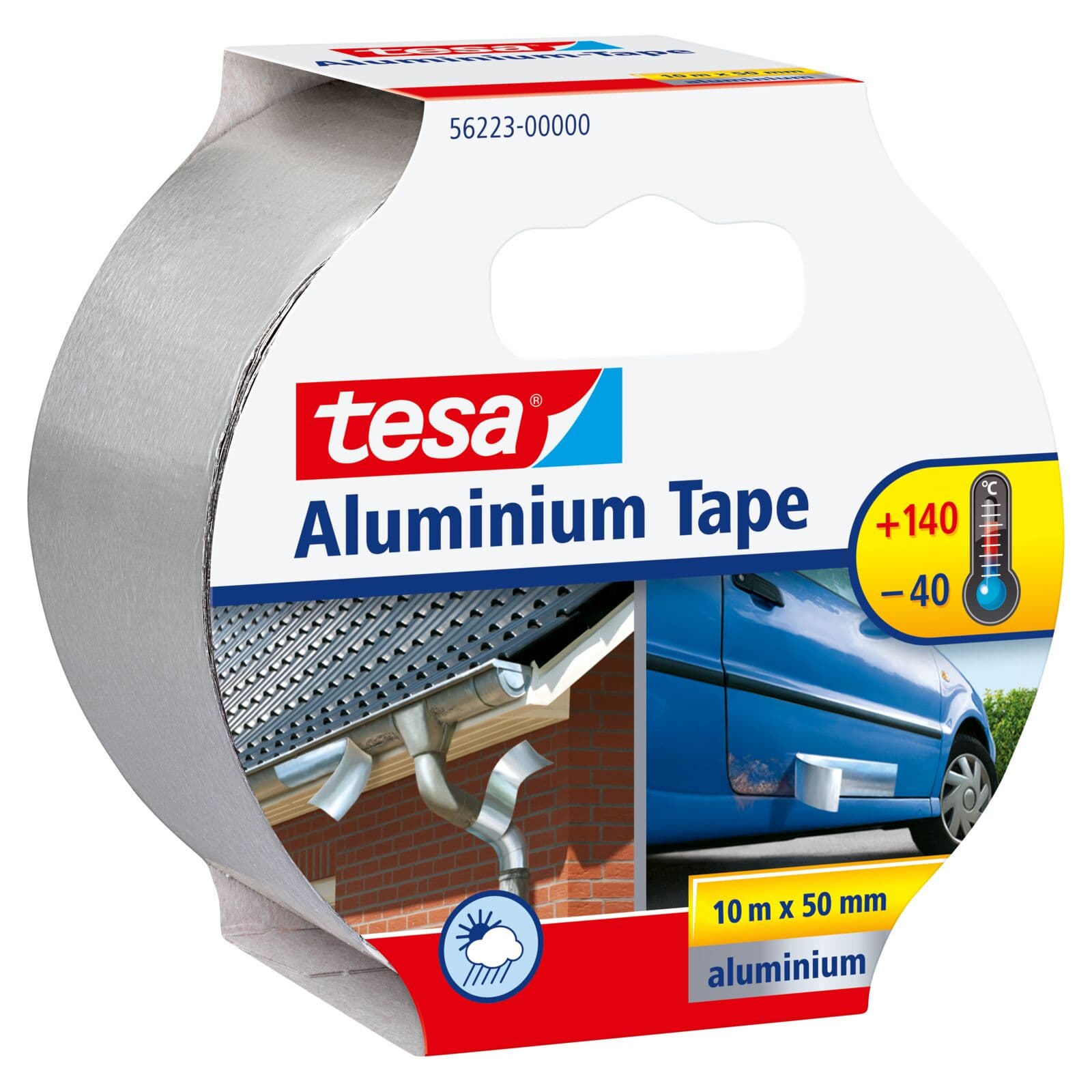 Tesa Aluminijasti popravljalni trak, 50mm x 10m