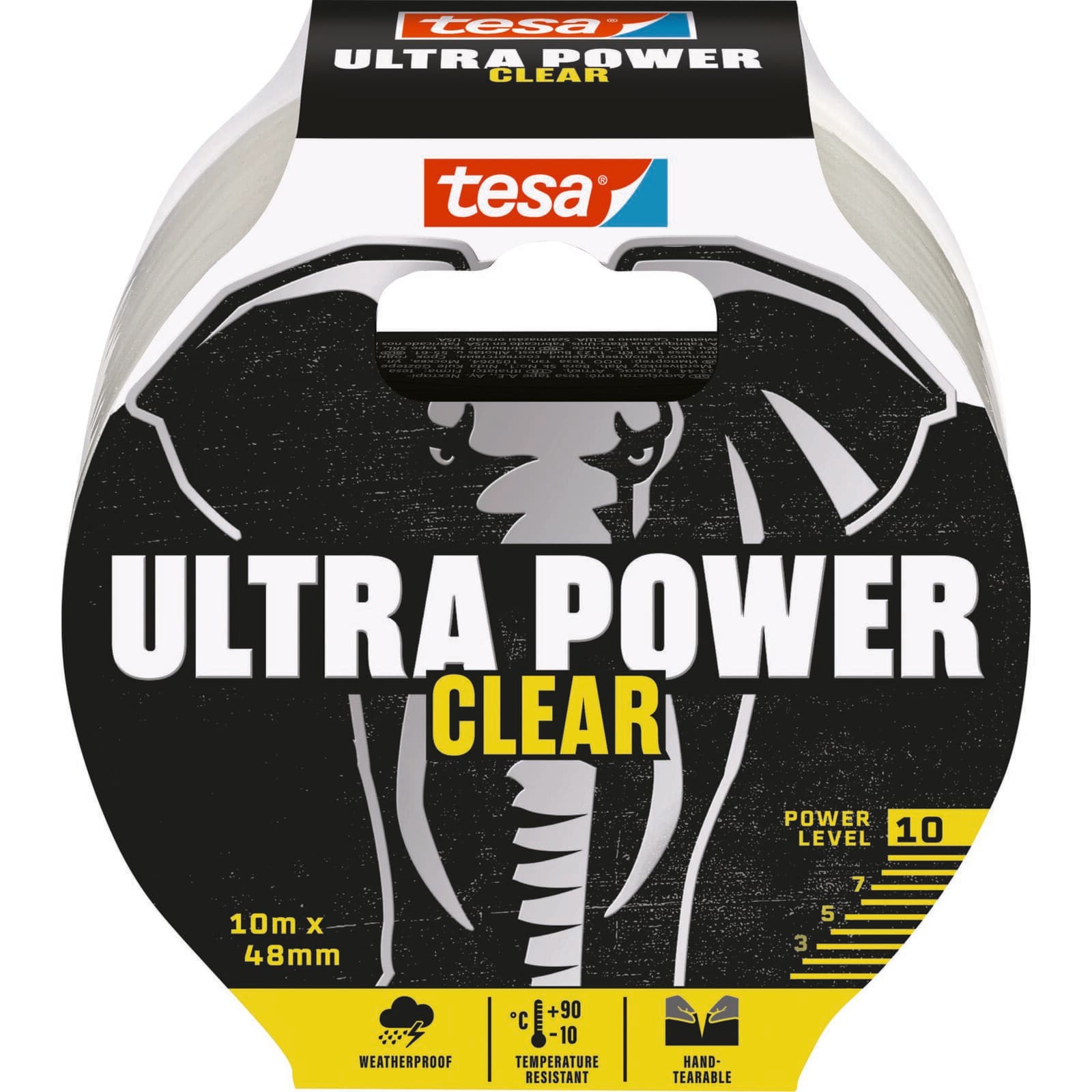 Tesa Ultra Power trak za popravila, 10m, 48mm, prozoren