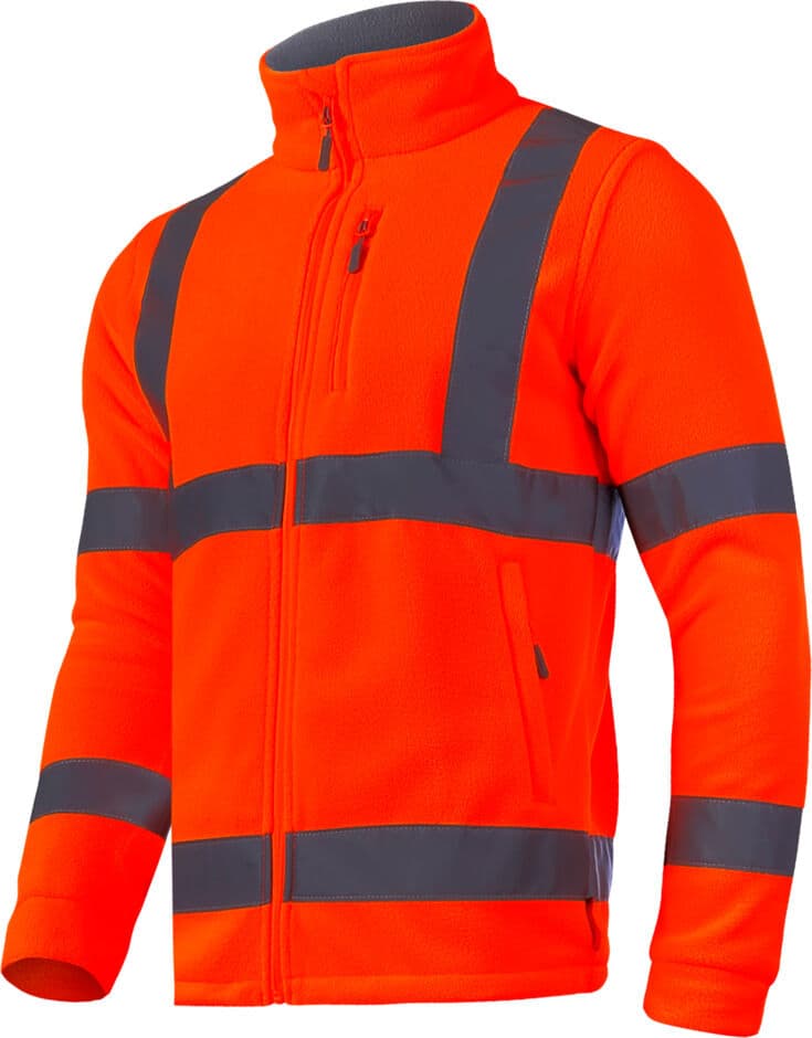 Lahti Pro visoko vidljiva flis jakna, oranžna, 2XL