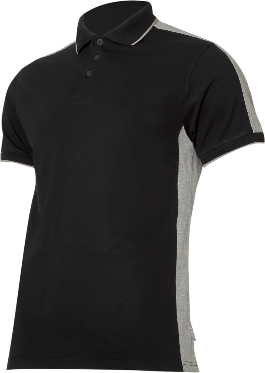 Polo majica Lahti Pro, črno-siva, 190g/m2, S