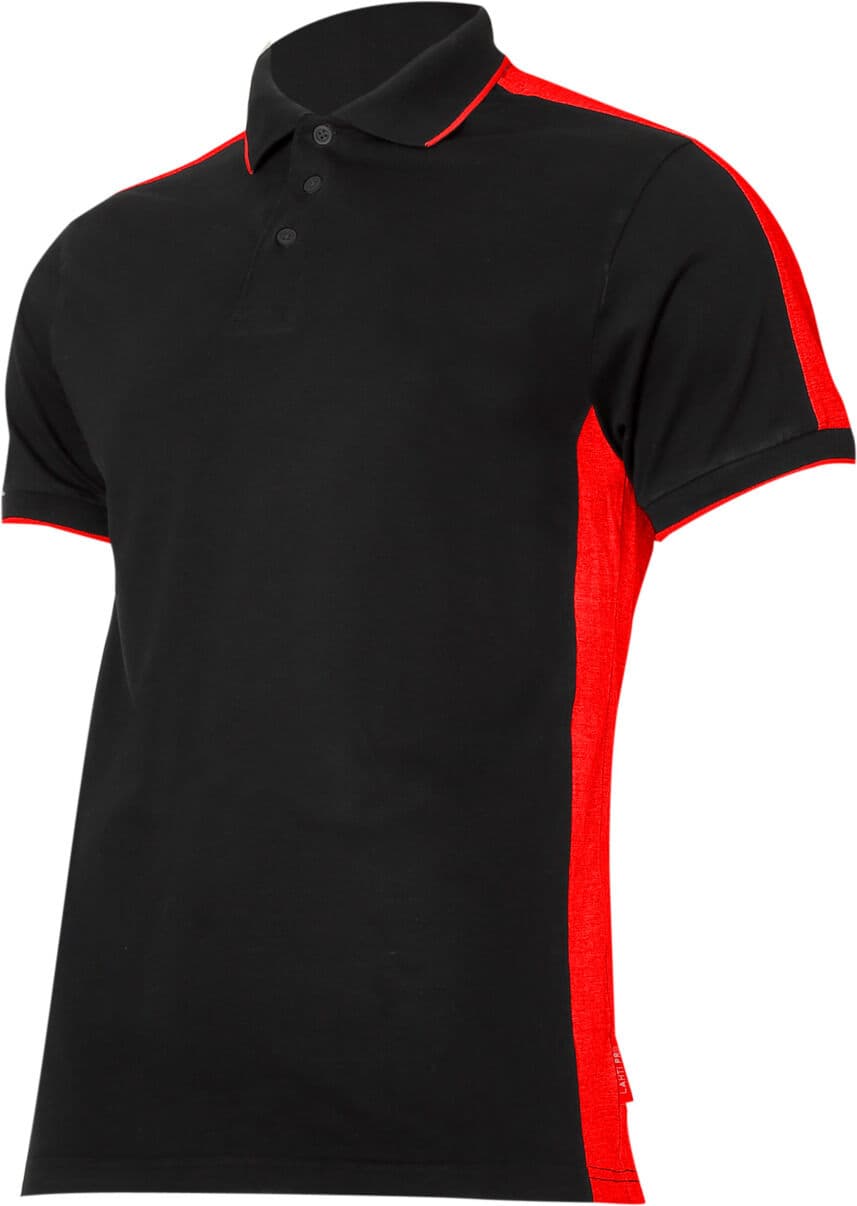 Polo majica Lahti Pro, črno-rdeča, 190g/m2, S